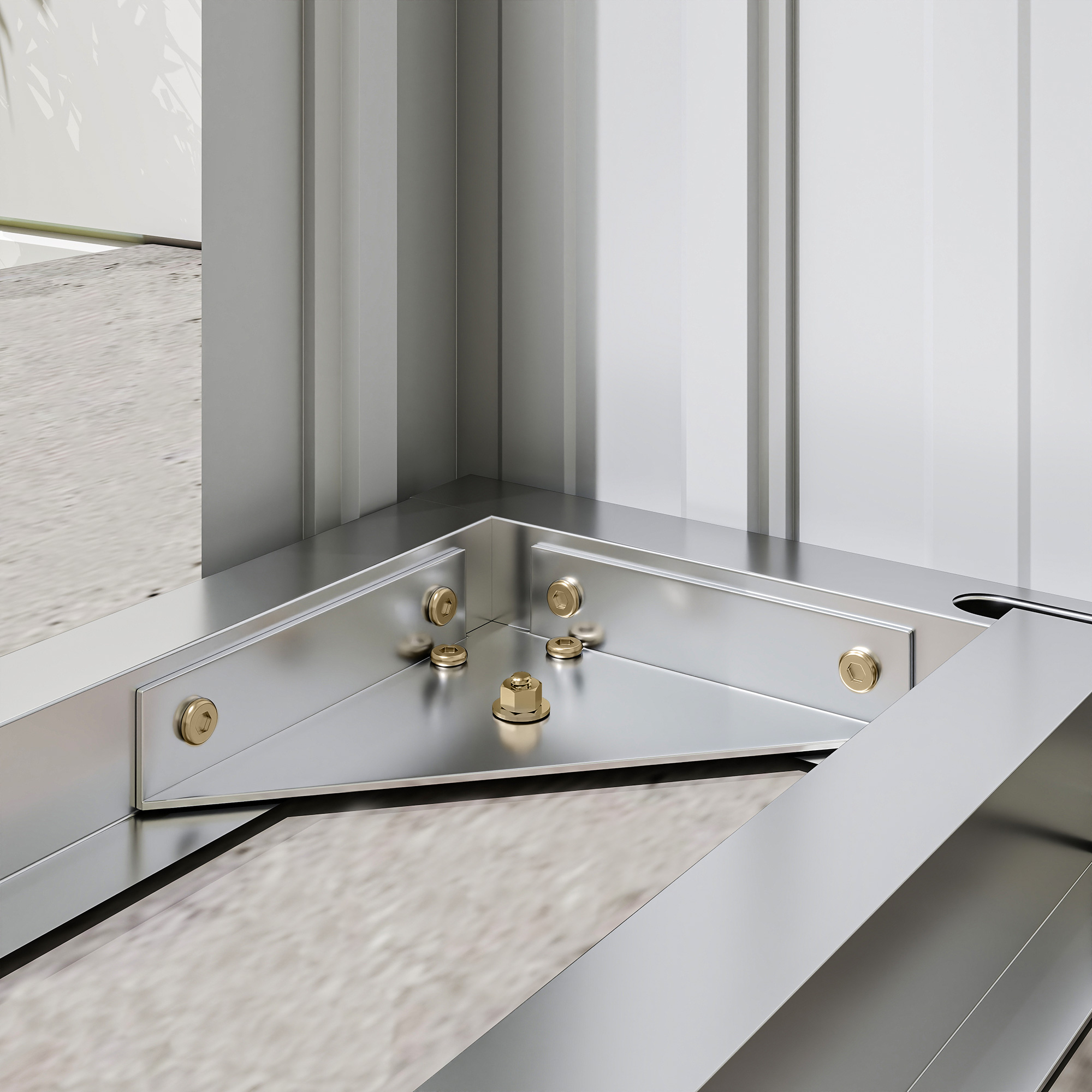  Depozit pentru Lemne din Otel pentru Exterior, Baza Ridicata si Acoperis inclinat, 150x66.5x150 cm, Gri inchis [8]