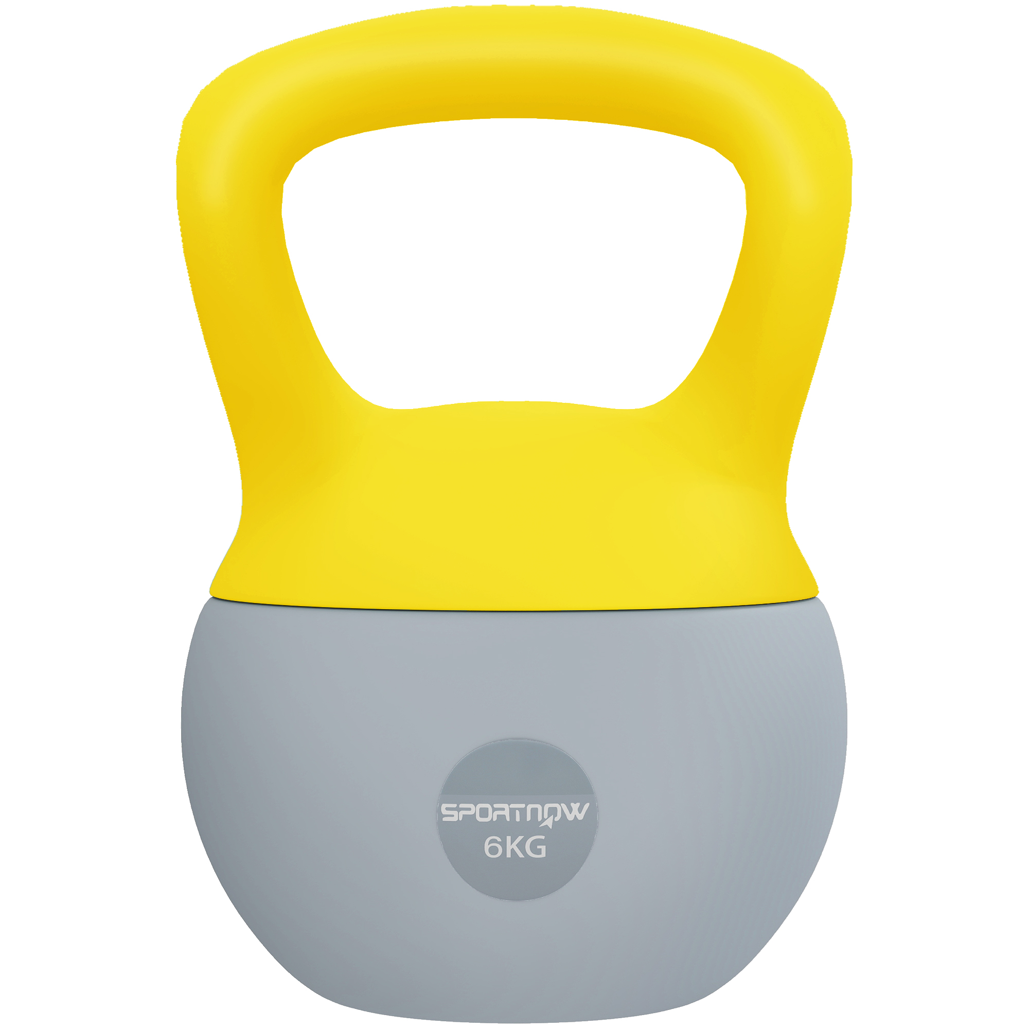 Kettlebell 35 Lb (16 Kg) – Jaune Vif – Poignée Ergonomique – Fonte