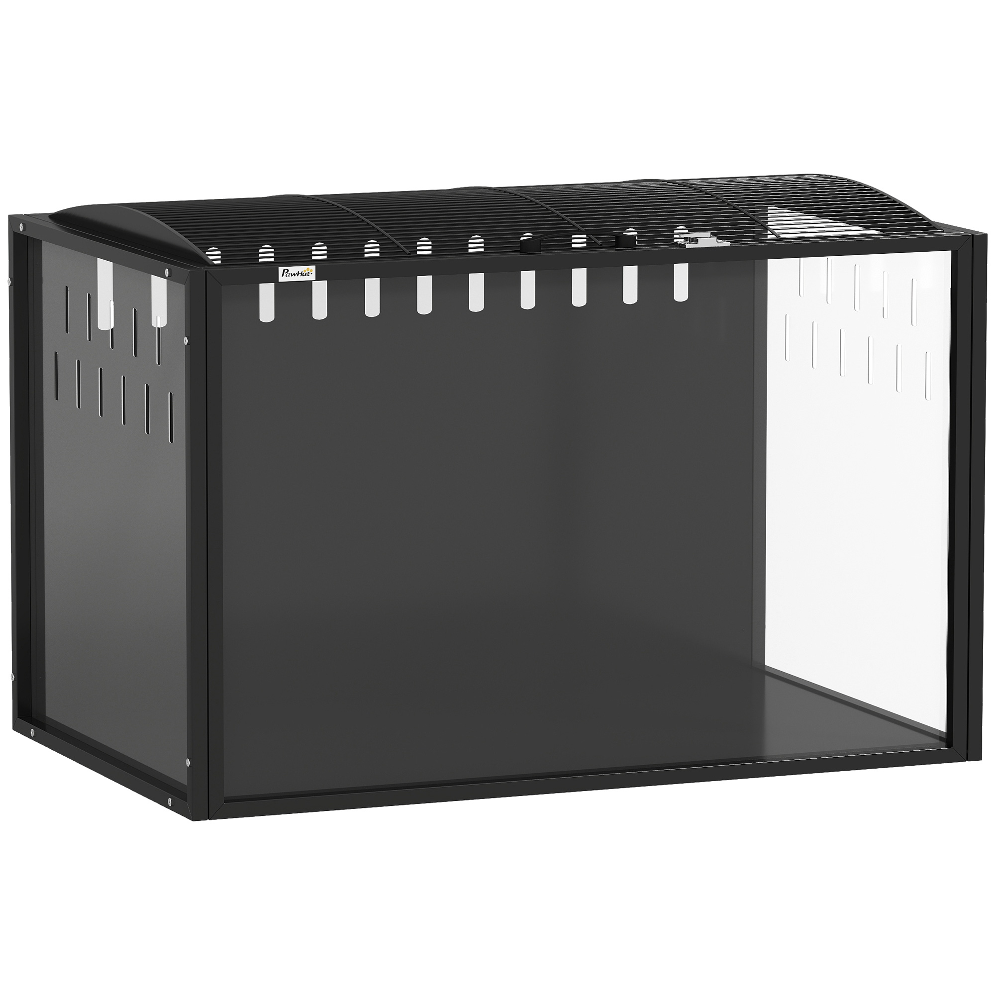 PawHut Hamster Cage Steel Chewproof with Openable Top, Deep Burrow for Dwarf Syrian Hamster, Gerbil, Rats, 81 x 51 x 53 cm