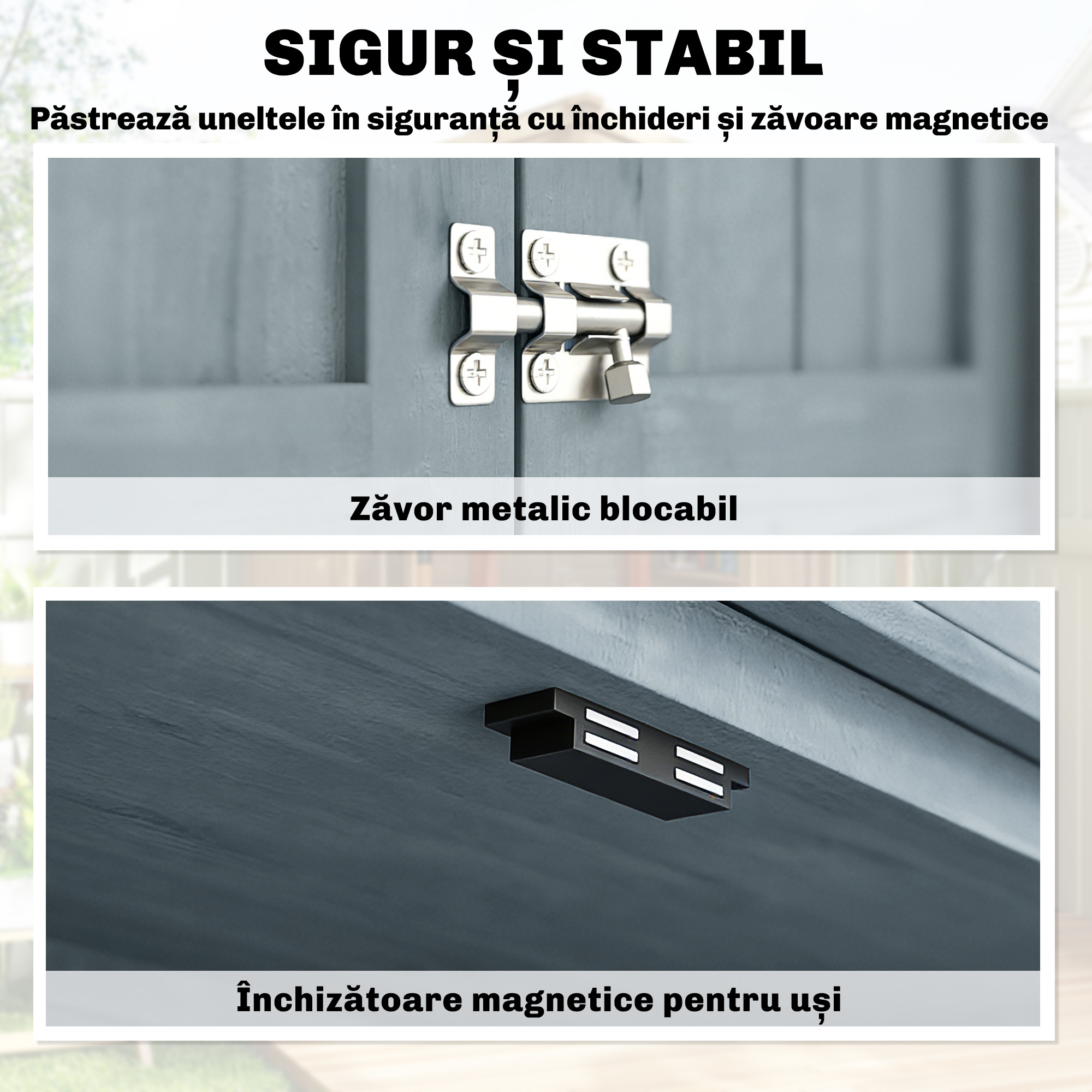  Dulap de Exterior, Depozit pentru Unelte cu 2 Rafturi [4]