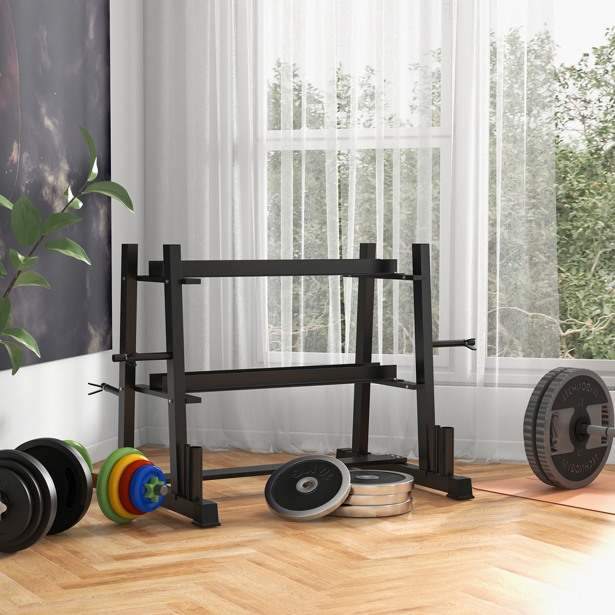 Support Pour Haltères Et Kettlebells ITM FITNESS – Rangement Gain De Place Maison