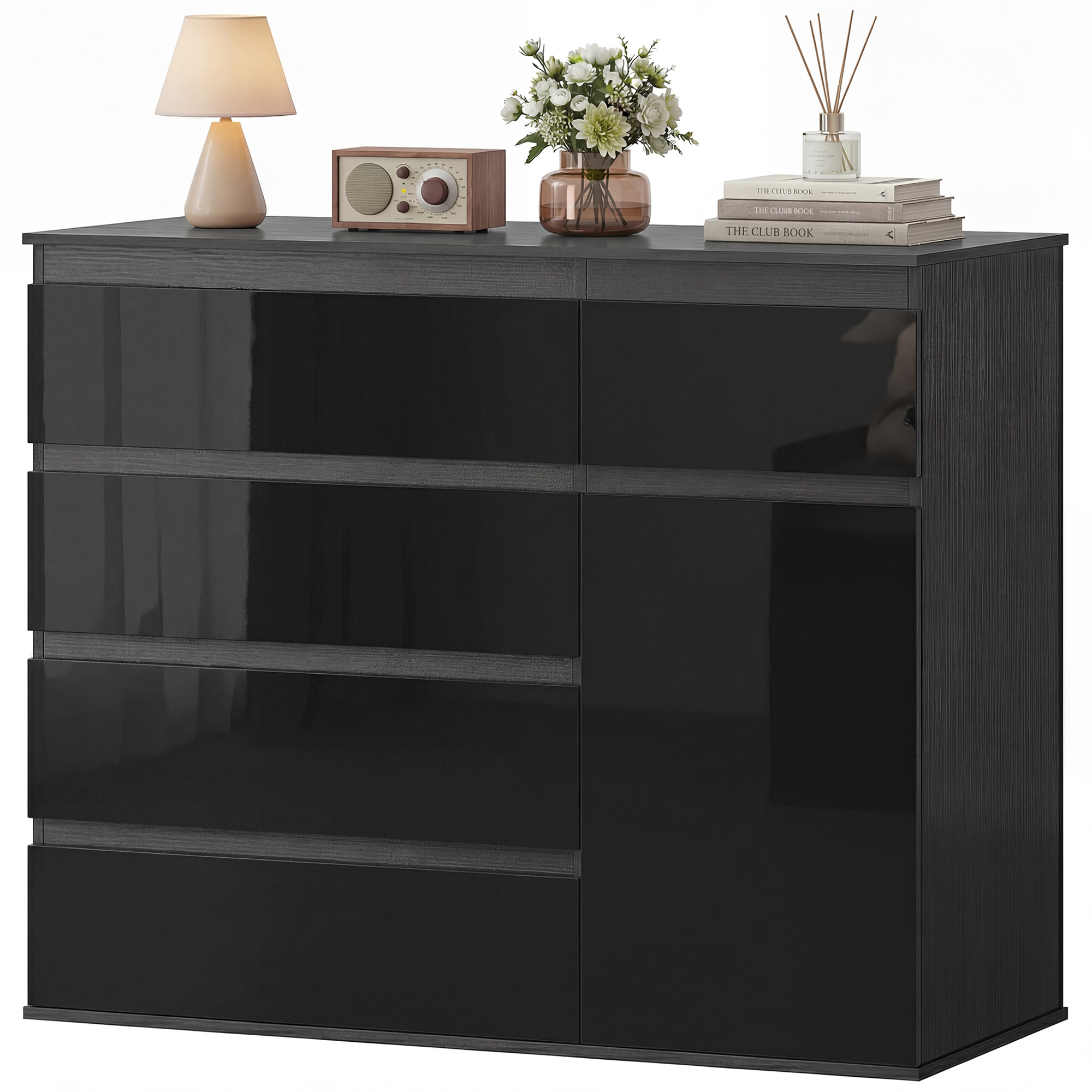 HOMCOM black storage unit (ref. 83B-757V90BK)