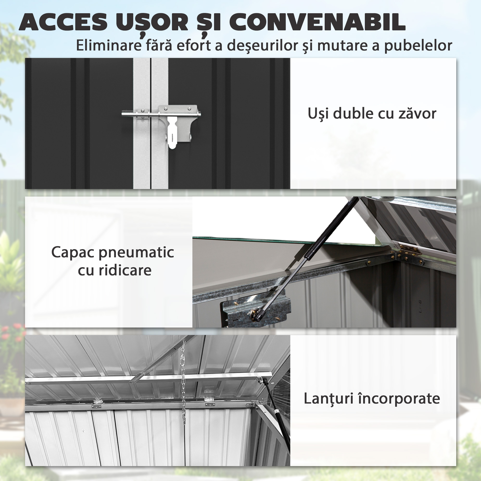  cotet pentru tomberoane, spatiu pentru gunoi, ascunzatoare tomberoane, cutie cotet [4]