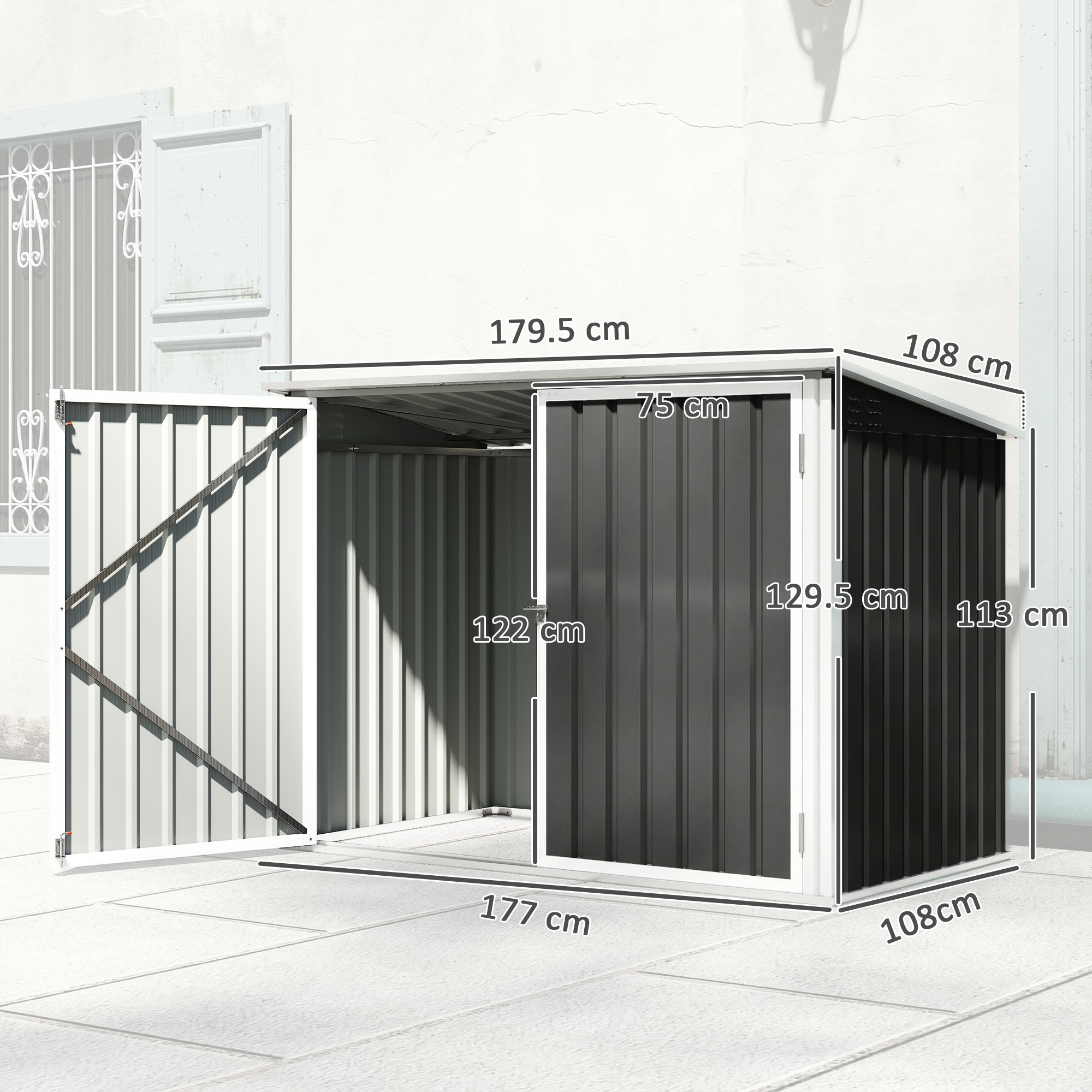  cotet pentru tomberoane, spatiu pentru gunoi, ascunzatoare tomberoane, cutie cotet [2]