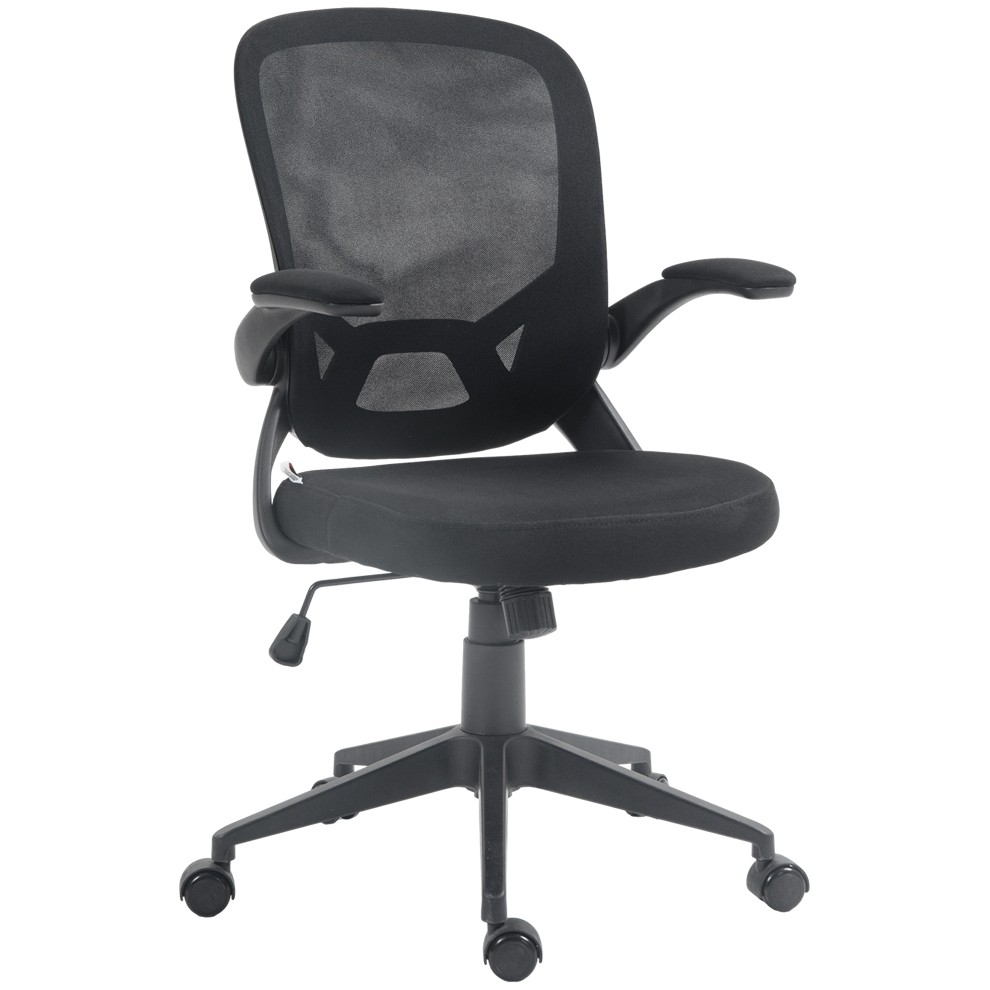 HOMCOM Scaun de Birou Ergonomic cu Înălțime Reglabilă Scaun de Birou cu Balansoar și Țesătură Respirabilă 59x58x96-106 cm Negru | Aosom Romania