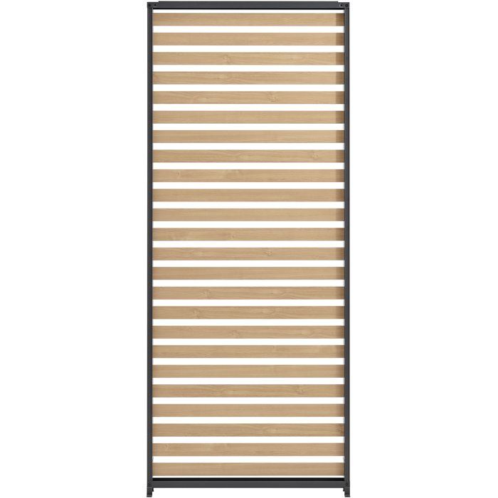 Persienne pour pergola - Aluminium - Gris et naturel - 229 x 93 cm