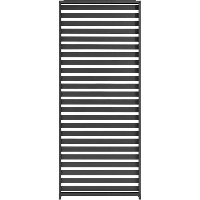 Persienne pour pergola - Aluminium - Gris - 229 x 93 cm