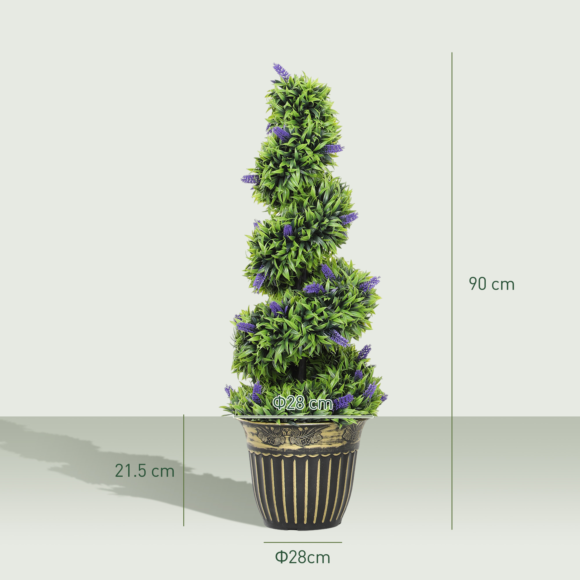  Set de Doua Plante Artificiale Lavanda 90 cm [2]