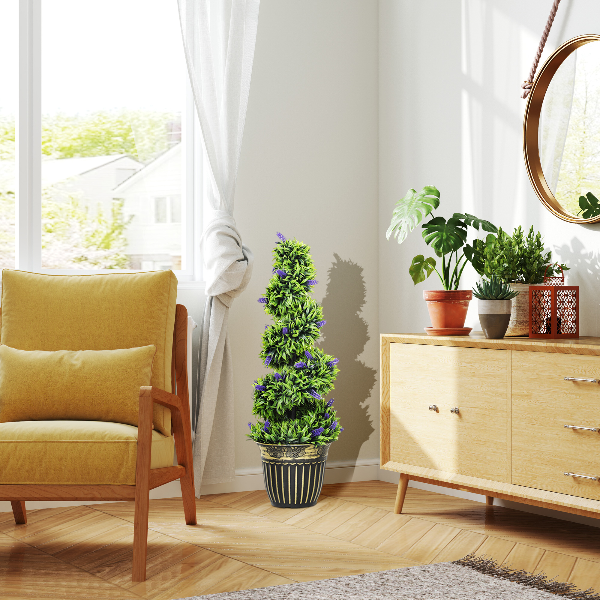  Set de Doua Plante Artificiale Lavanda 90 cm [8]