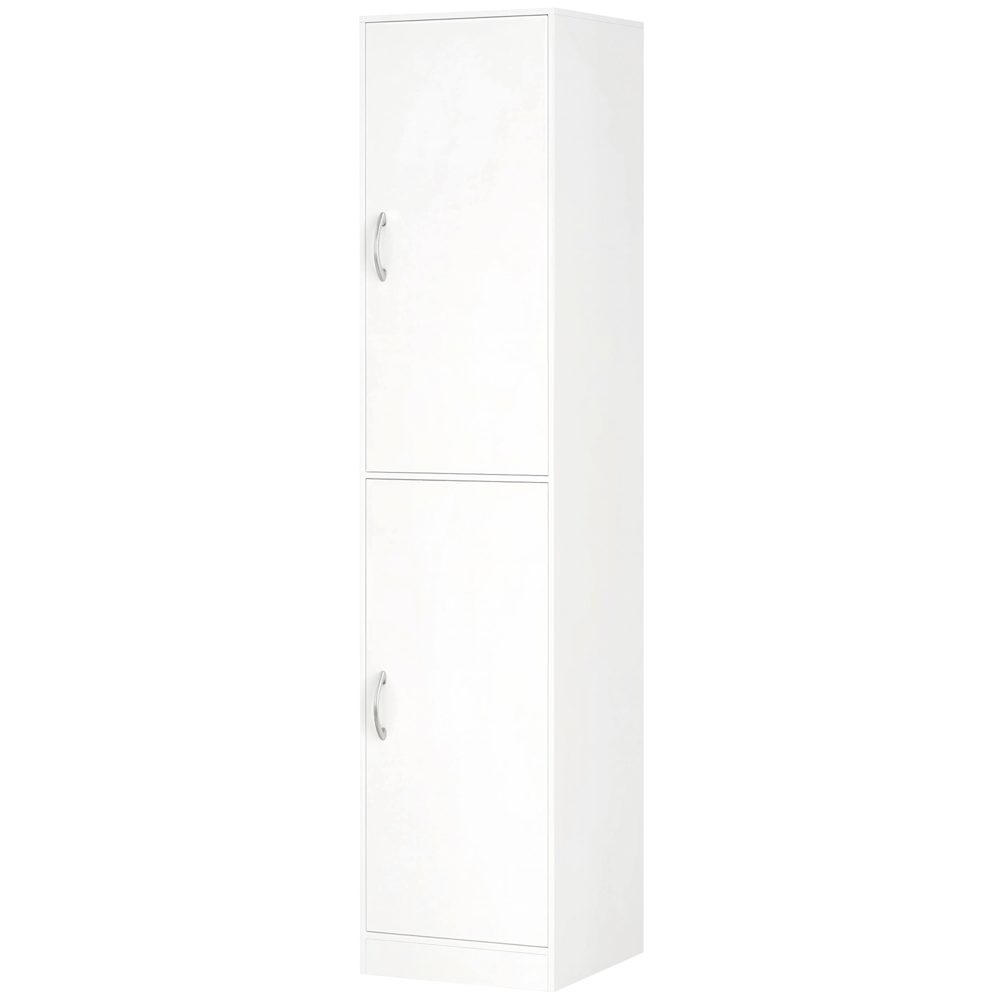 HOMCOM Bibliothèque 180 cm de haut, étagère moderne 5 niveaux avec étagères réglables, armoire de rangement autoportante, Blanc