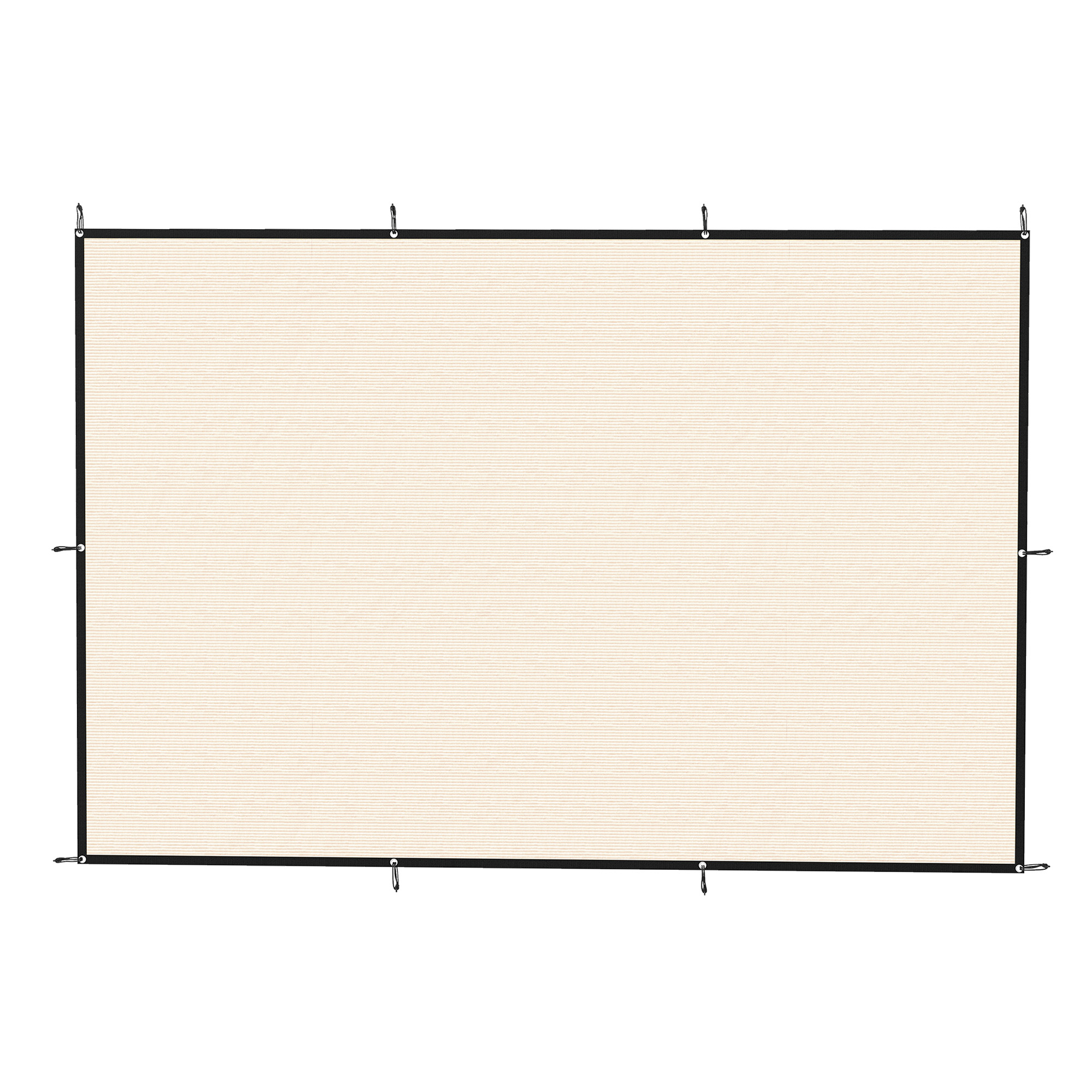 Outsunny Sun Shade Sail UV Protection Canopy with Stainless Steel Eyelets for Patio Garden 2 x 3 m Beige