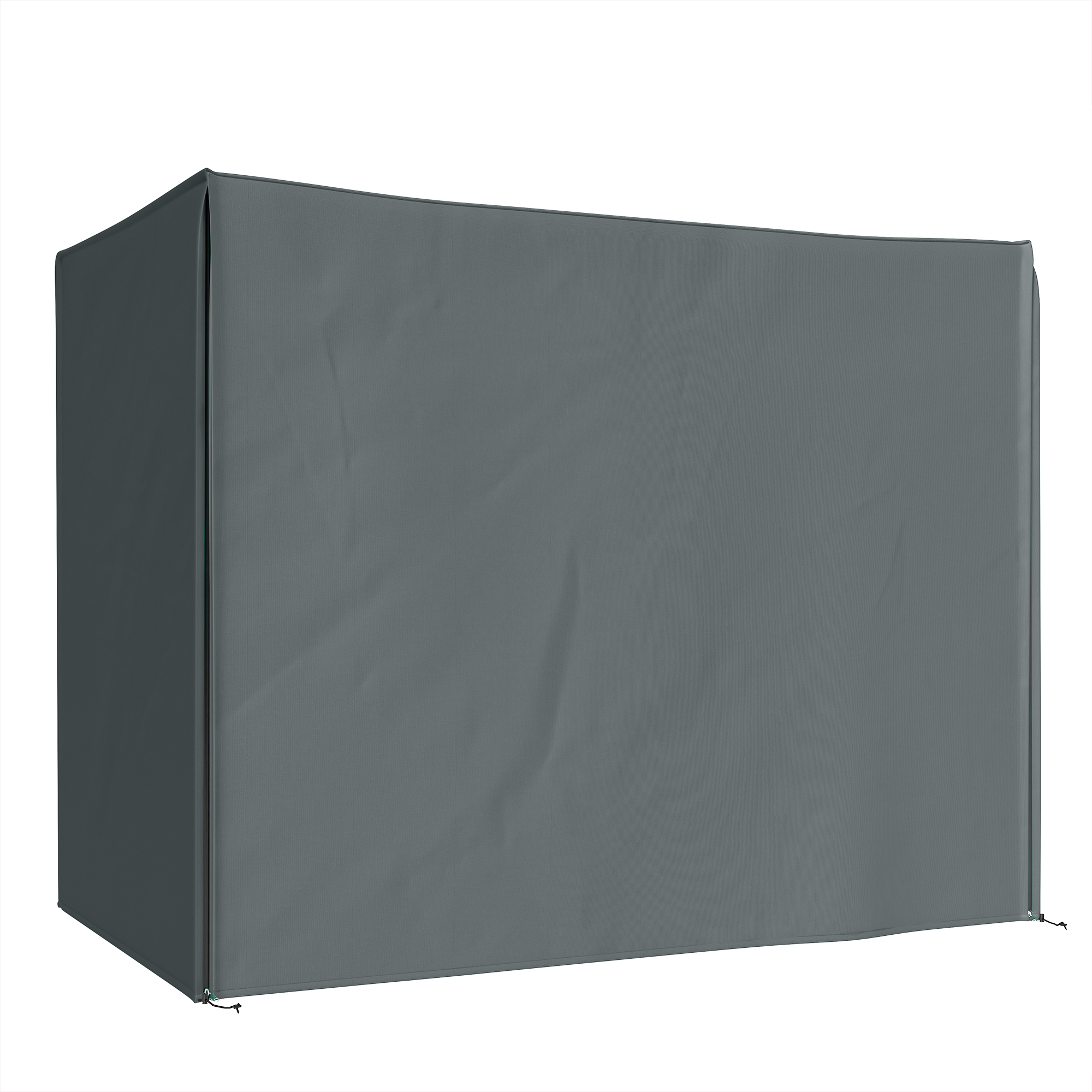 Outsunny Hollywoodschaukel Abdeckung 3 Sitzer, Wasserdicht Winterfest Schutzhülle für Gartenschaukel, Winddicht UV-Beständig Abdeckplane für Gartenmöbel, 420D Oxford Gewebe, 220 x 125 x 172 cm, Grau Aosom