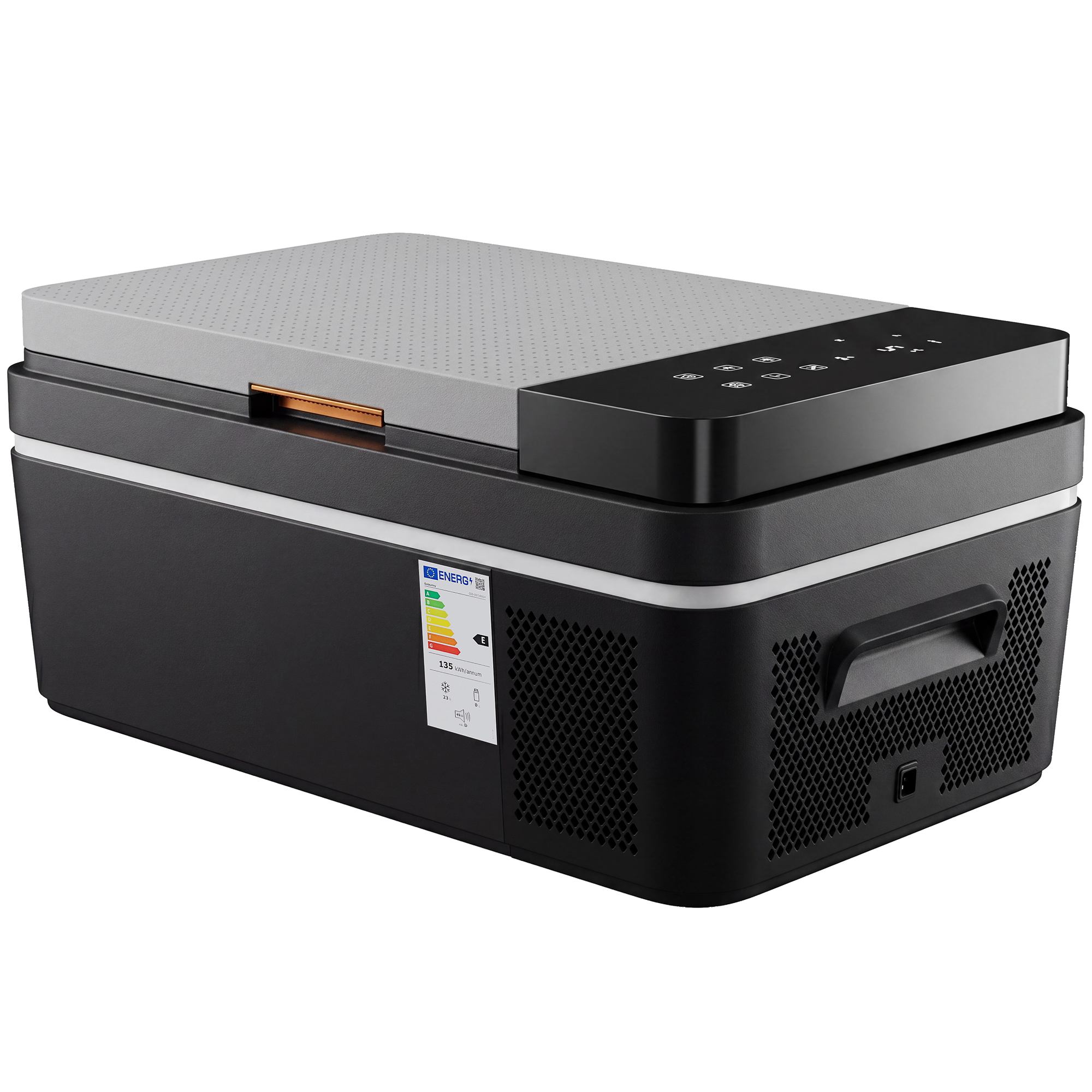 Outsunny Glacière à compresseur 20L -20 °C à +20 °C Glacière électrique avec commande par application, éclairage LED, port USB, protection de la batterie