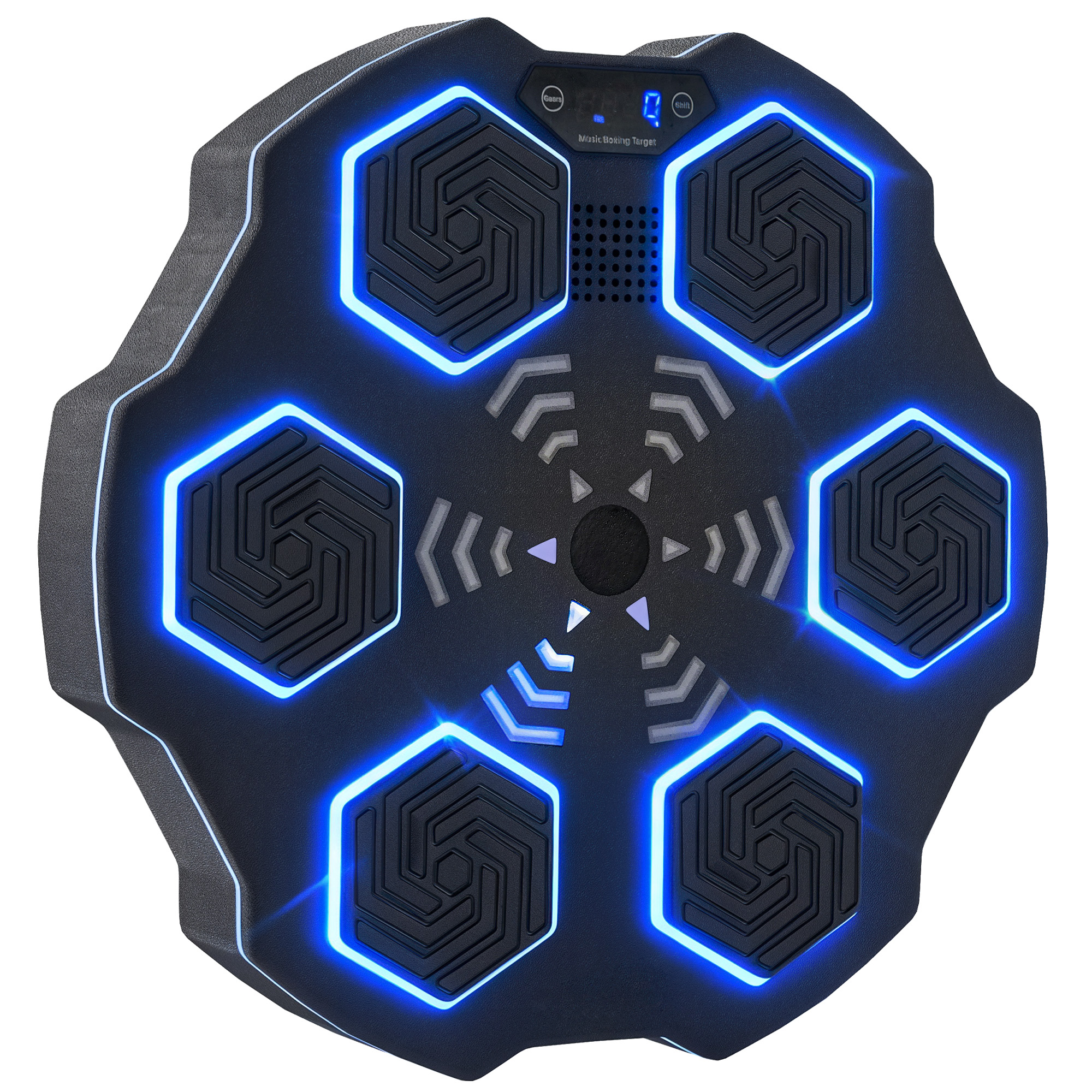 SPORTNOW Music Boxing Machine, elektronische Bluetooth Boxmaschine mit Musik, 9 Geschwindigkeit 3 Modi, Wandmontiertes Smart Boxziel mit LED-Leuchten, für Erwachsene, Heimübungen, Schwarz   Aosom von SPORTNOW
