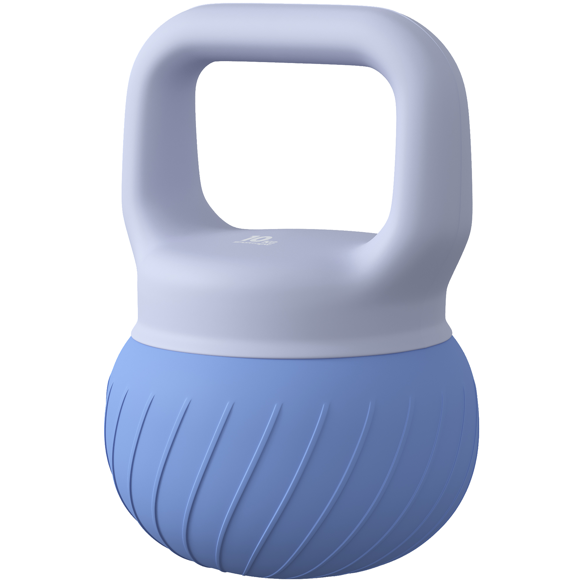 SPORTNOW Kettlebell 10 kg, haltère avec poignée Antidérapante ergonomique, haltère à boule, musculation, entraînement, Bleu