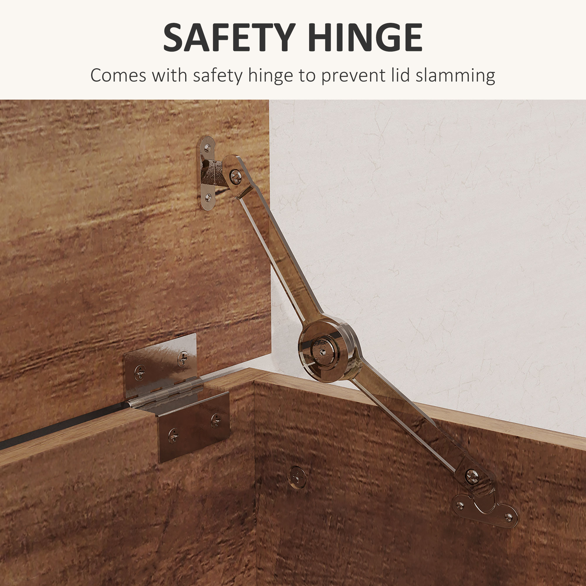 , Cufar de Depozitare, cu Spatiu de Depozitare, Panou din particule, 100 x 40 x 40 cm, Maro Efect Lemn [4]