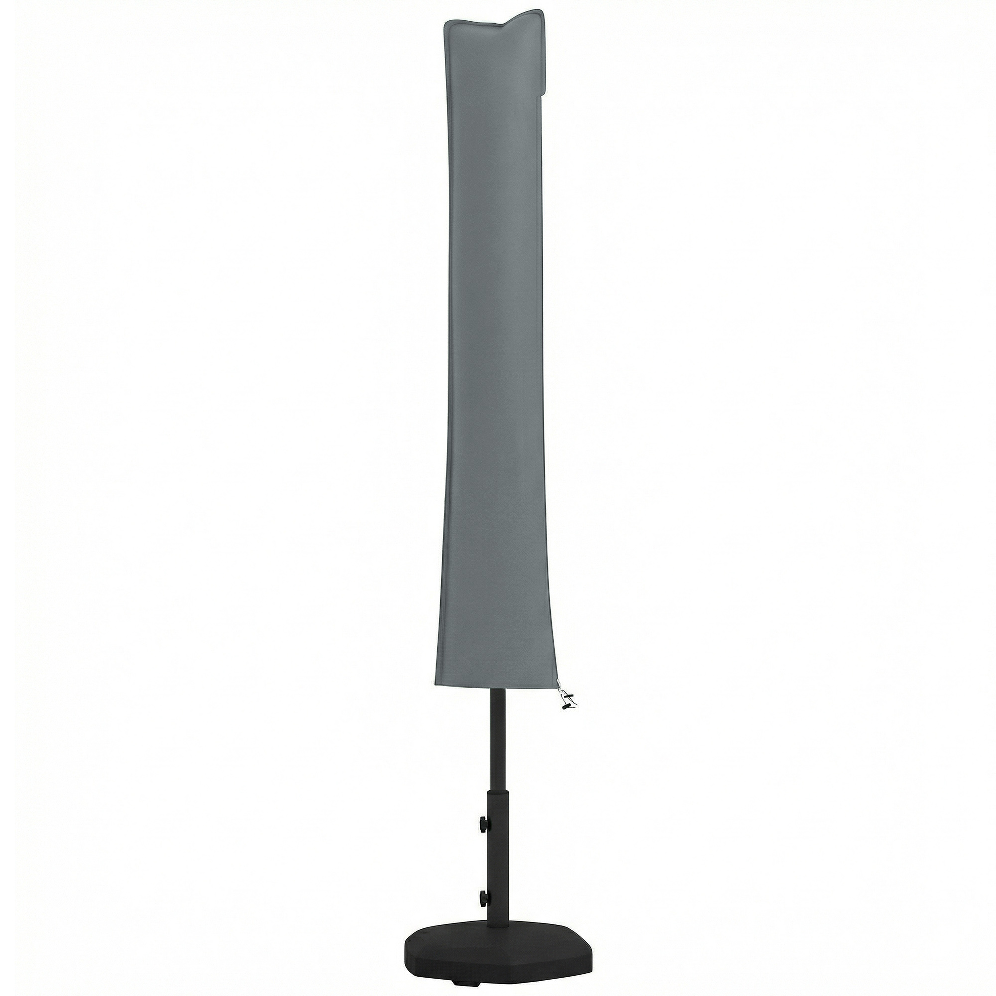 Outsunny Husă Impermeabilă pentru Umbrelă de Grădină cu Fermoar şi Şnur, 178x35/25 cm, Gri | Aosom Romania