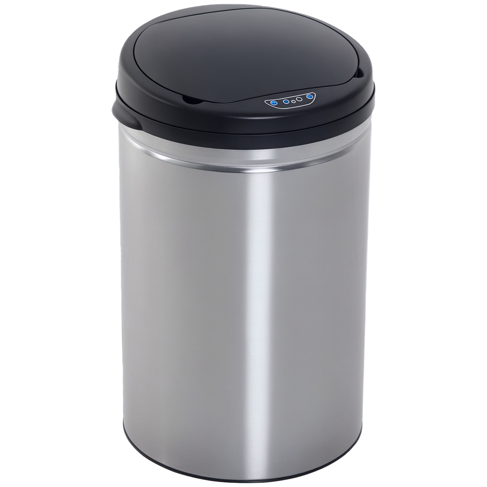 HOMCOM Automatik Sensor Mülleimer Abfalleimer IR Sensor, Rund, 30L, Optionaler Inneneimer, Edelstahl Aosom