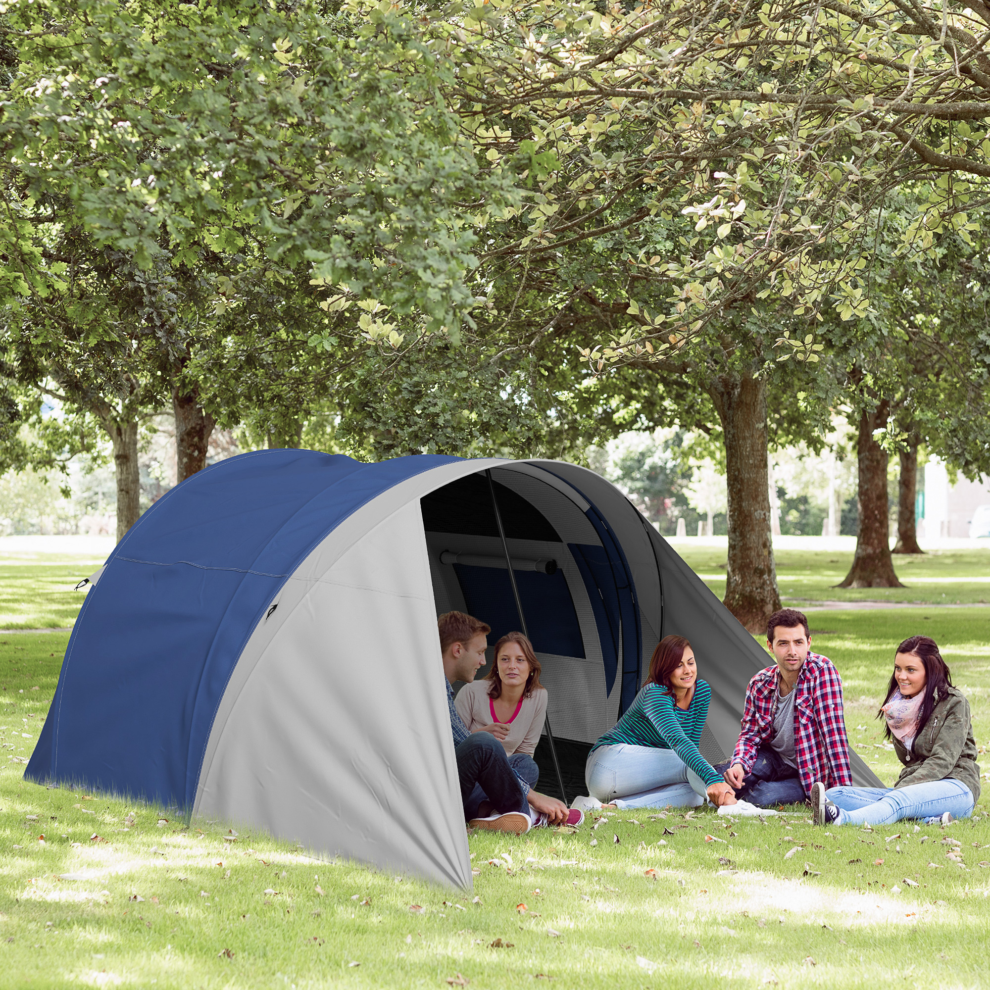 OUTSUNNY Tente Camping 2-4 Places - Tente Tunnel Familiale Impermeabilite 3000mm Dim 3 6 X 2 5 X 1 3 M Sac Inclus Noir OUTSUNNY Tente Camping 2-4 Places - Tente Tunnel Familiale Impermeabilite 3000mm Dim 3 6 X 2 5 X 1 3 M Sac Inclus Noir