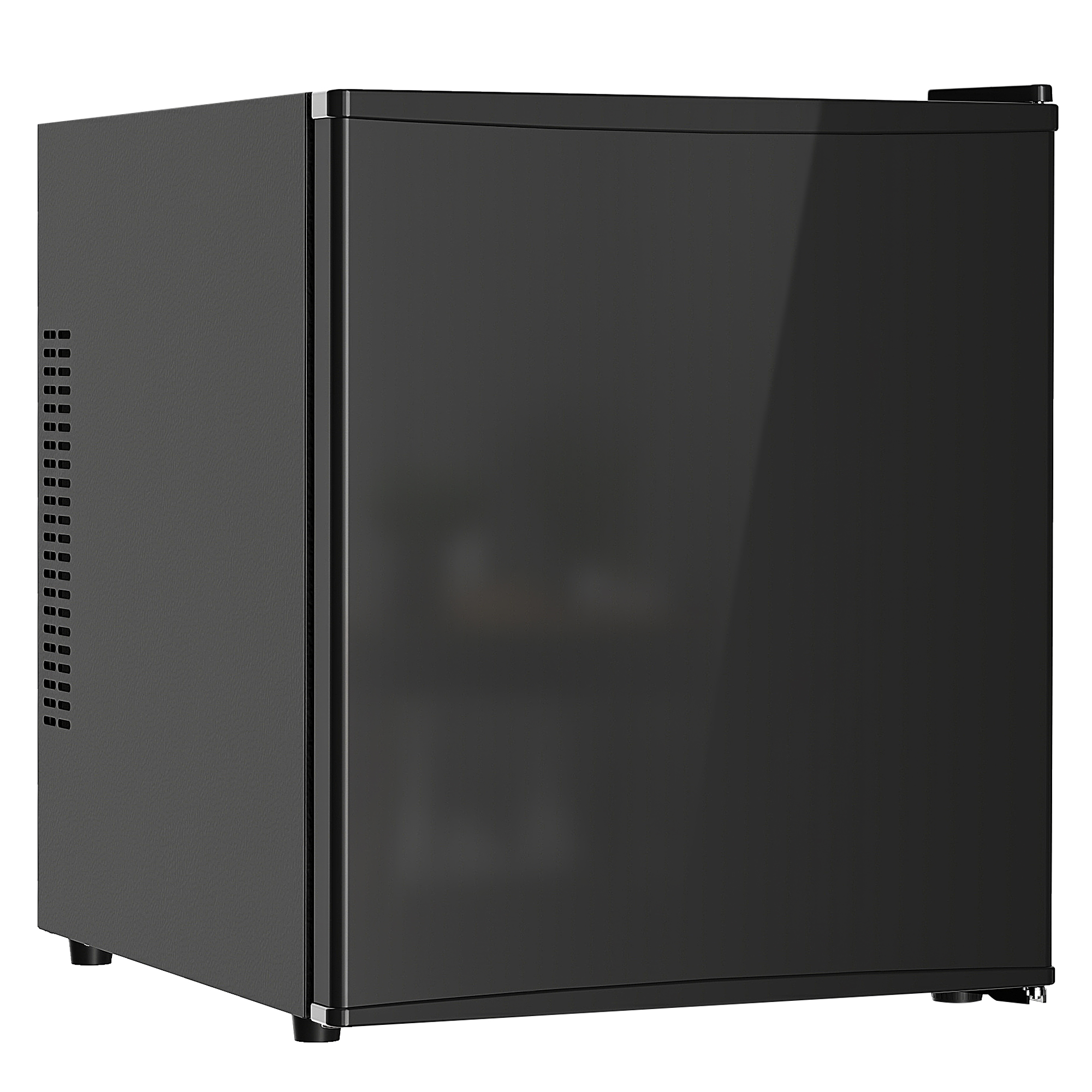 HOMCOM Mini lodówka 44 l/46 puszek Mała lodówka z regulowanym termostatem 43 x 51 x 51,3 cm, Czarny | Aosom PL