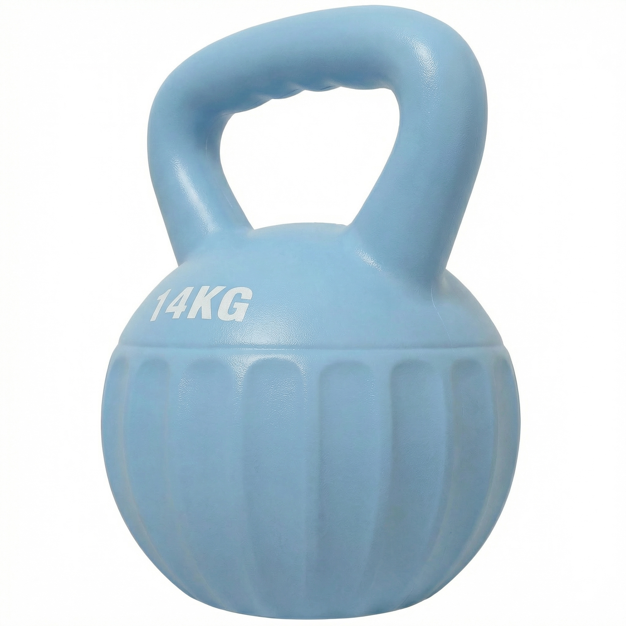 SPORTNOW Kettlebell 14 kg, haltère avec poignée Antidérapante, haltère à boule, musculation, entraînement, pour gym, bleu