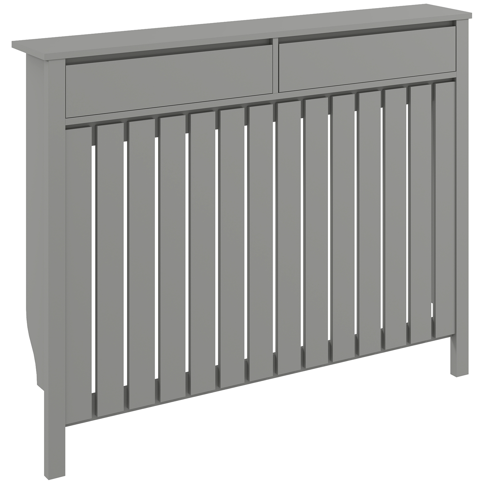HOMCOM 93 x 119cm Modern Radiator Cover - Grey