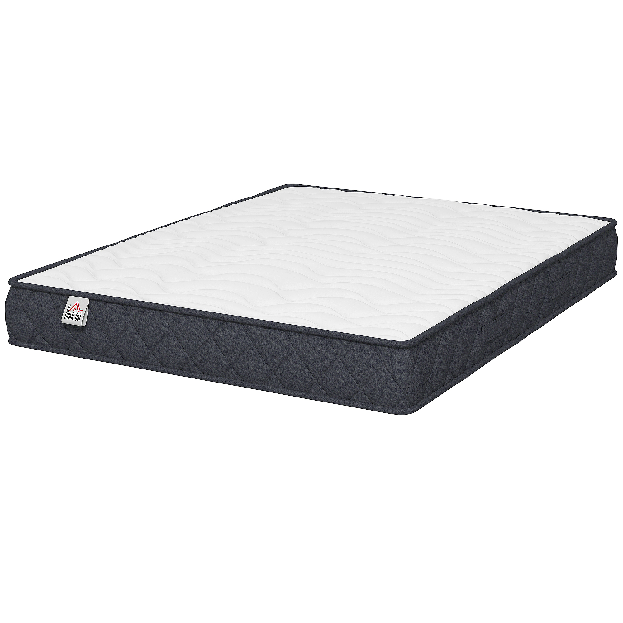 HOMCOM Matelas 140x190cm, matelas 2 personnes, mousse à mémoire de forme, 20cm d'épaisseur, certifié Oeko-Tex, fermeté moyenne