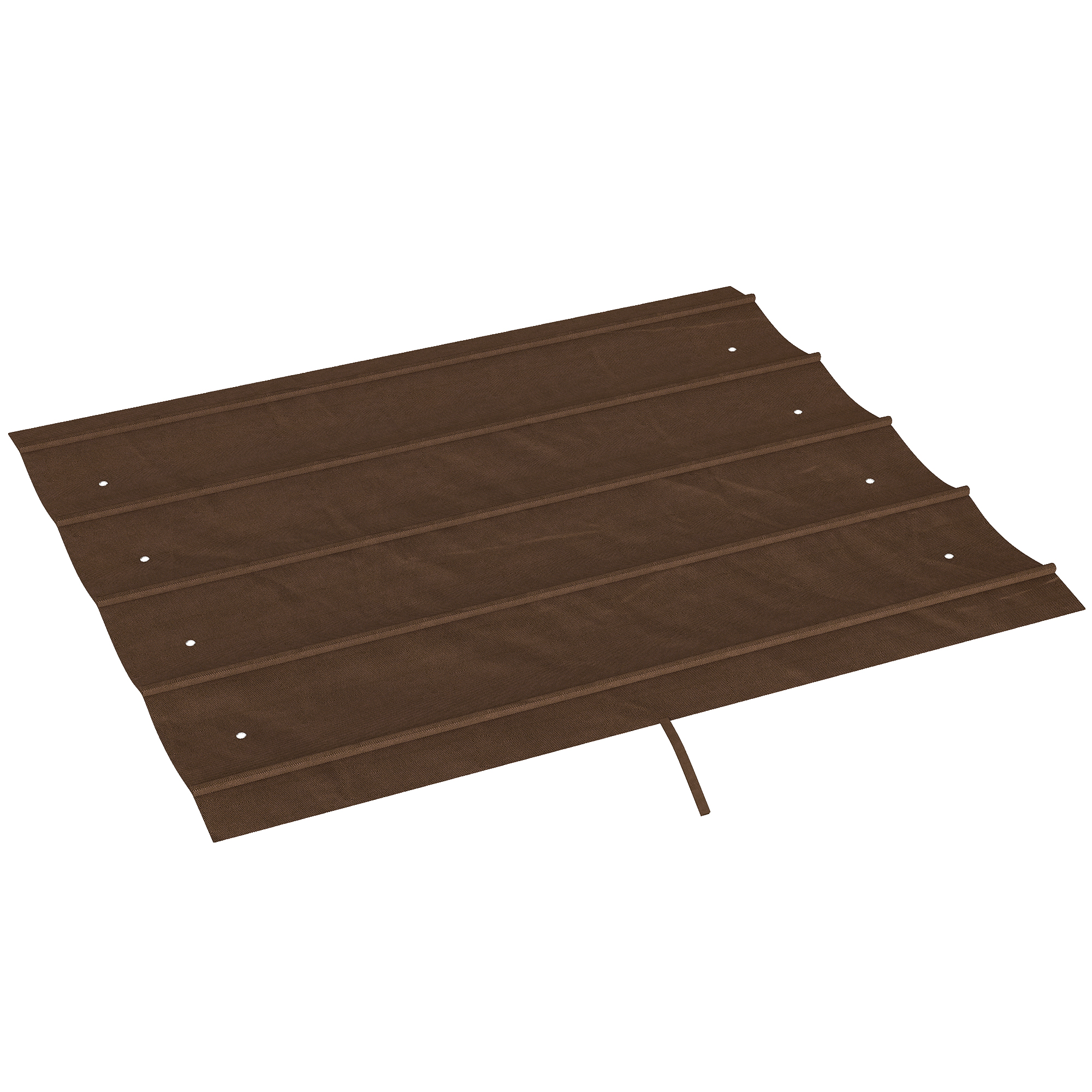 Outsunny Ersatzdach für 2,85 x 2 m Pergola, wasserabweisend einziehbar Welle Überdachung mit Regenabflusslöchern, UV-Schutz 30+, winterfest Schattenabdeckung für Garten, Balkon, Terrasse, Kaffee Aosom