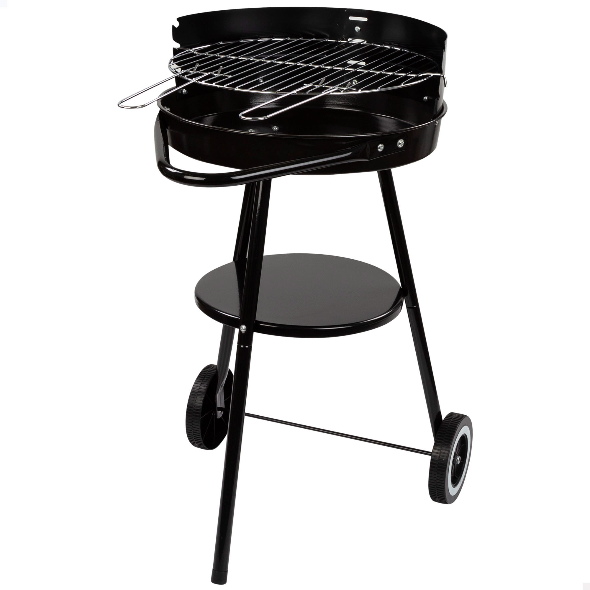 barbacoa de carbon portatil aktive parrilla regulable 3 alturas 42x77 cm negro