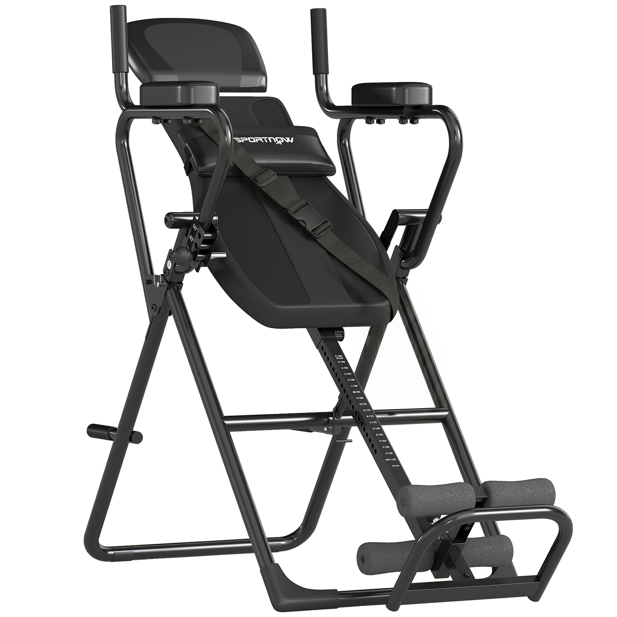 SPORTNOW Mesa de Inversão 3-in-1 com Barras para Flexões, Puxadas, Mesa de Inversão Aosom Portugal