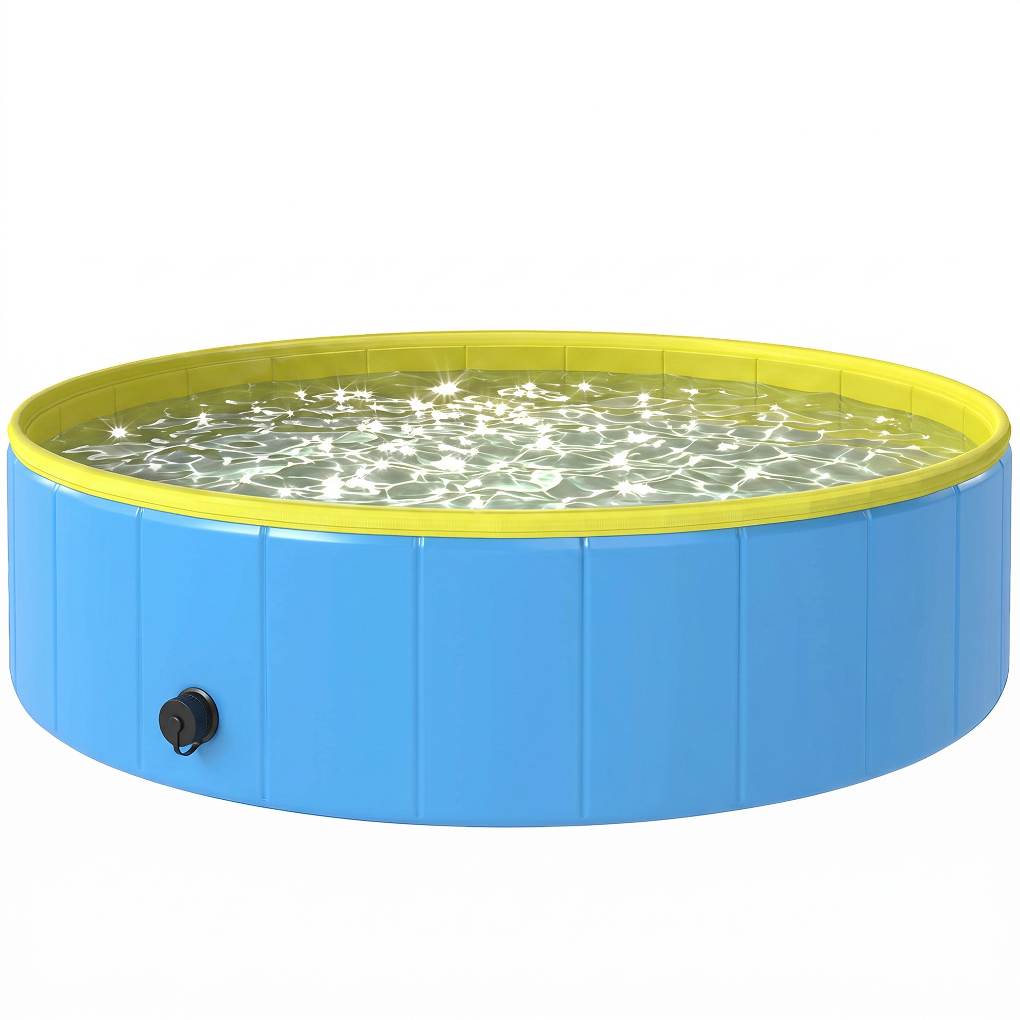 PawHut Piscine pliable pour grands et moyens chiens, avec fond antidérapant pour canards, intérieur et extérieur, 120x30cm