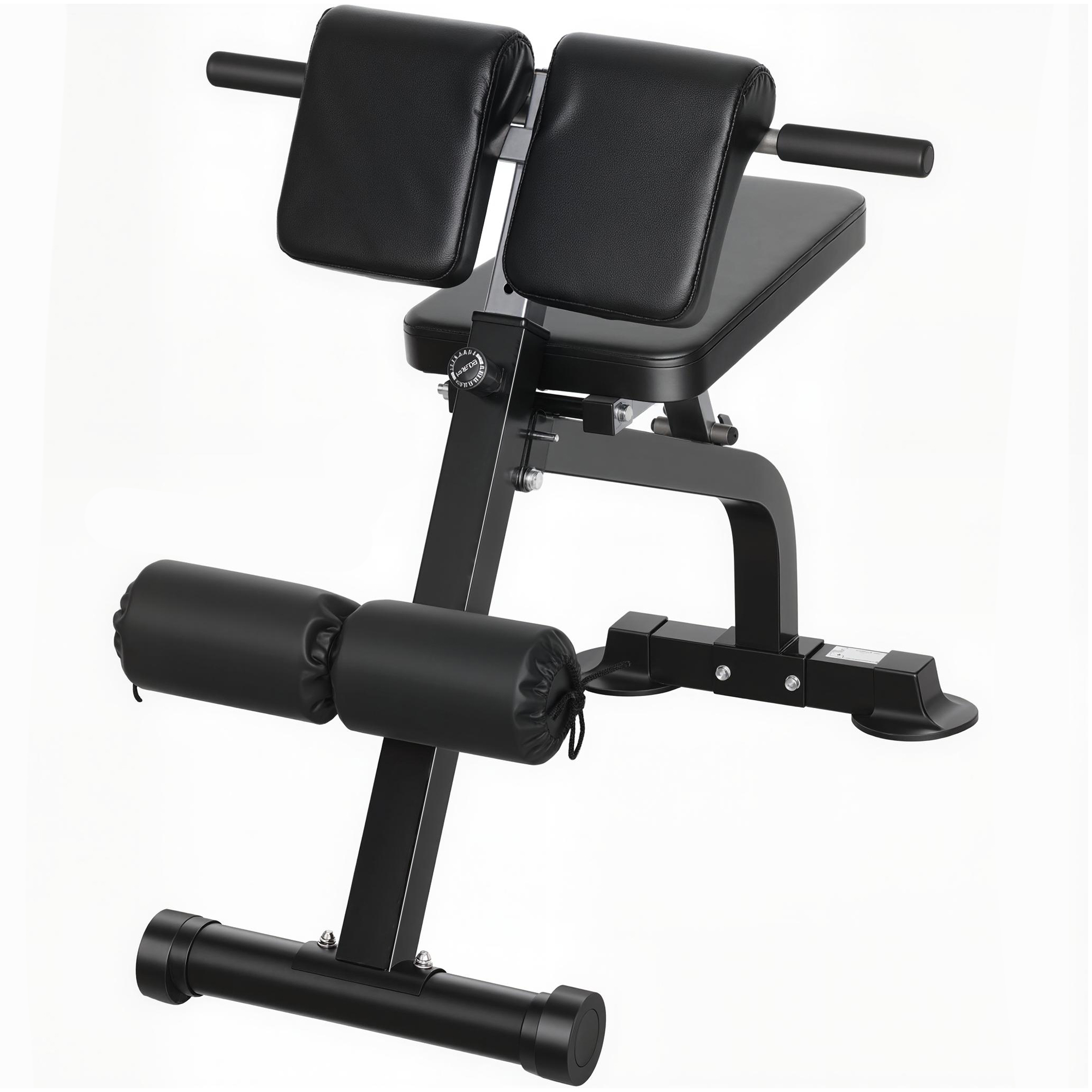 SPORTNOW Banc de Musculation Pliable avec Hauteur et Inclinaison Réglables pour Entraînement Dos Bras, 96,6x68x69-110cm, Noir