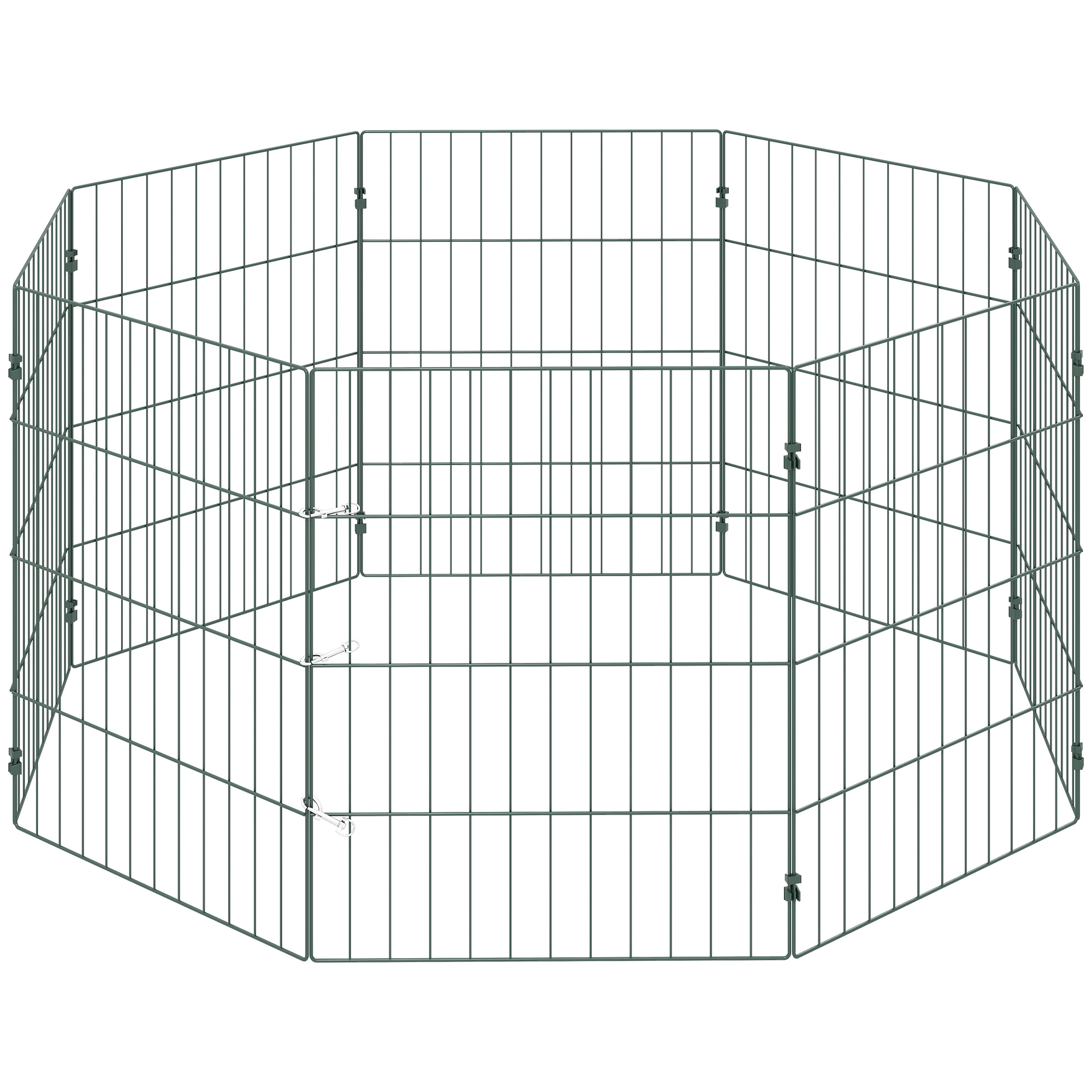 PawHut 8 Panel Pet Playpen for Small Dogs Indoor Outdoor 60 cm Height