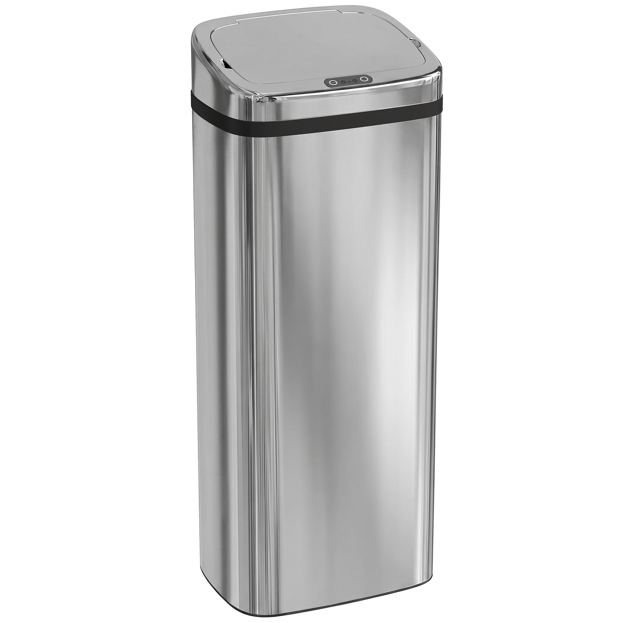 HOMCOM Mülleimer Automatik mit Sensor Abfalleimer Küche Edelstahl 50/68L Silber (50L) Aosom
