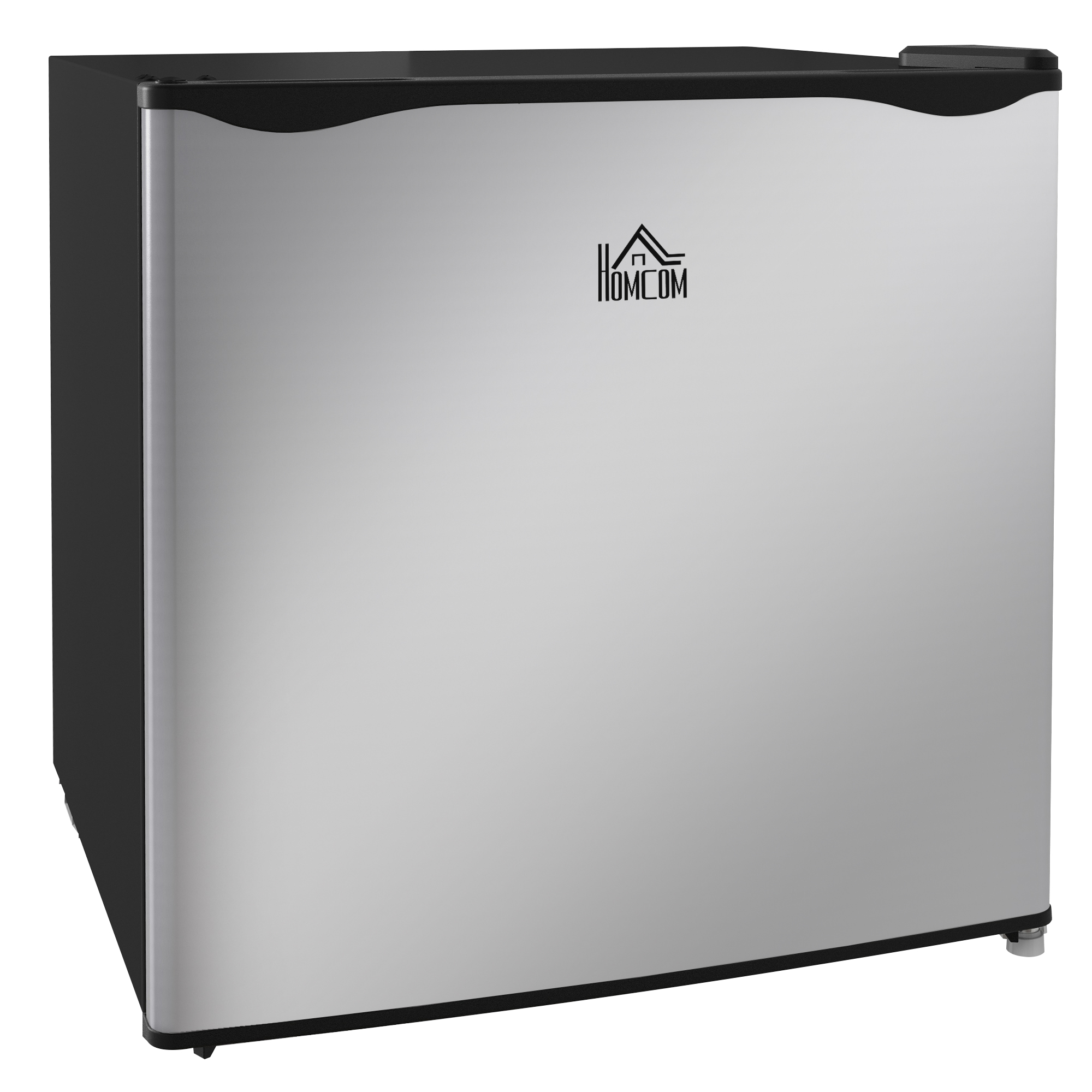 HOMCOM Mini-Gefrierschrank, 35 L Gefrierbox, elektrisch, freistehend, Mini-Gefriertruhe, Minikühlschrank, -14 bis -24℃, 5-stufige Temperaturregelung, 47 x 44,2 x 48,8 cm, Silber Aosom