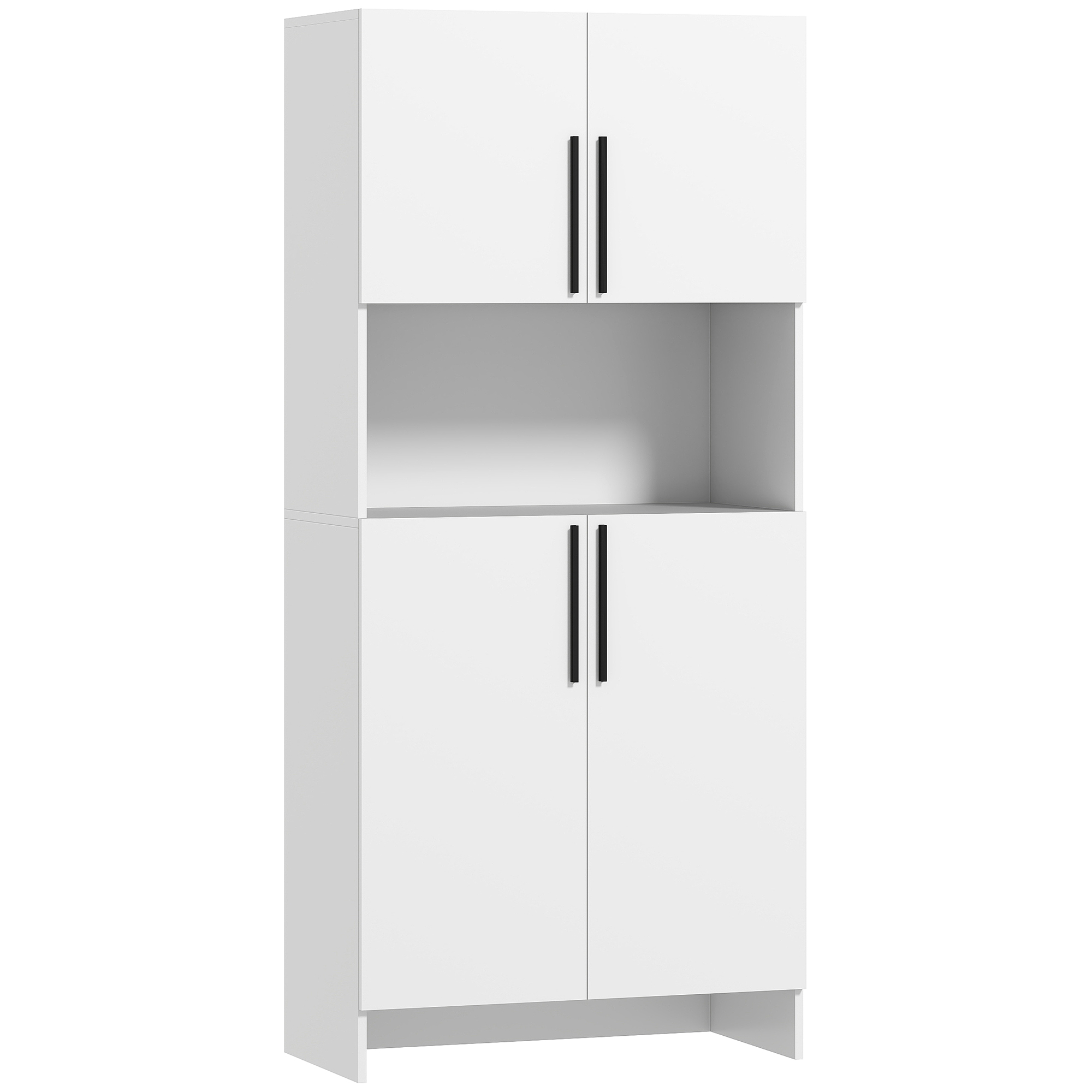 HOMCOM Armário de Cozinha com Prateleiras para Micro-ondas