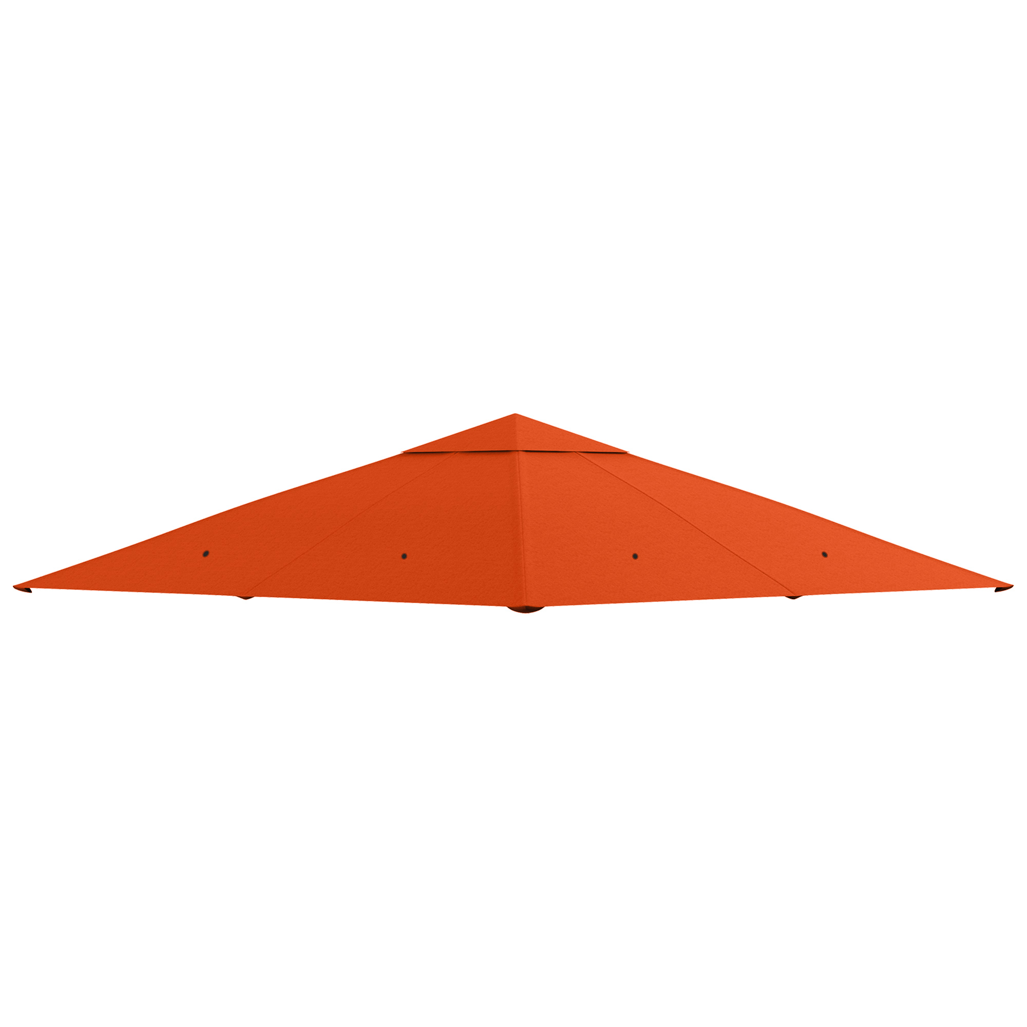 Outsunny Ersatzdach Pavillon Sonnenschutzabdeckung aus Polyester 2,98 x 2,95 m in Orange für Gartenpavillon Aosom.de