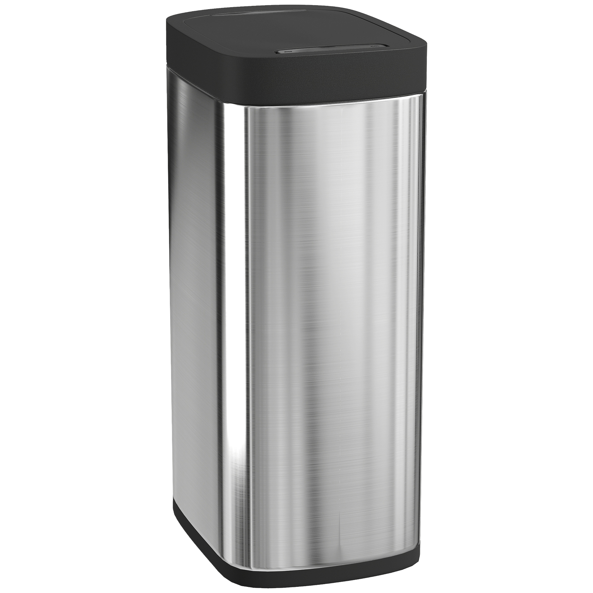 HOMCOM Automatischer Küchenmülleimer 50 L, berührungsloser Bewegungsmelder-Mülleimer, fingerabdruckresistent, ohne Inneneimer, batteriebetrieben, Silber Aosom