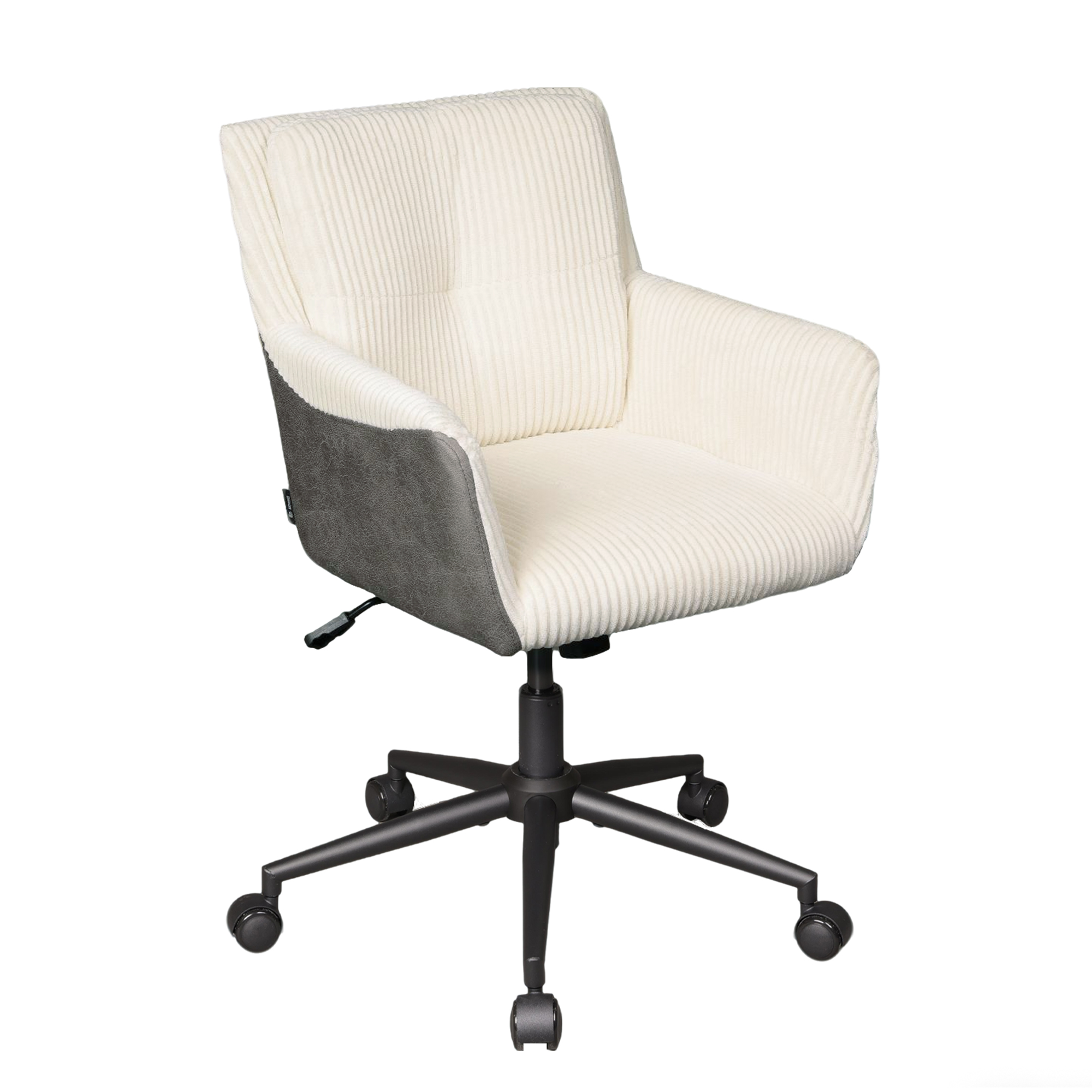 Devaise Homeoffice Stuhl, Ergonomisch Gepolsterter Schminkstuhl Aus Cordstoff, Höhenverstellbar, Bis 105° Neigbar, 360° Drehbar, Sgs & Bifma