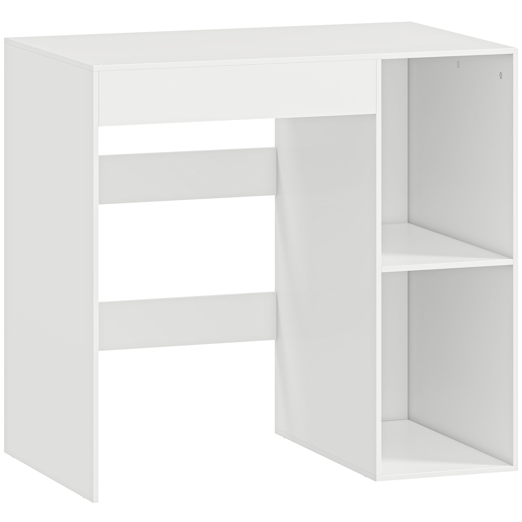 HOMCOM Waschmaschinenschrank Badschrank mit offenen Ablagefächern, Überbauschrank für Waschmaschine Wäschetrockner für Badezimmer, Toilette 90x60x90,5 cm, Weiß Aosom