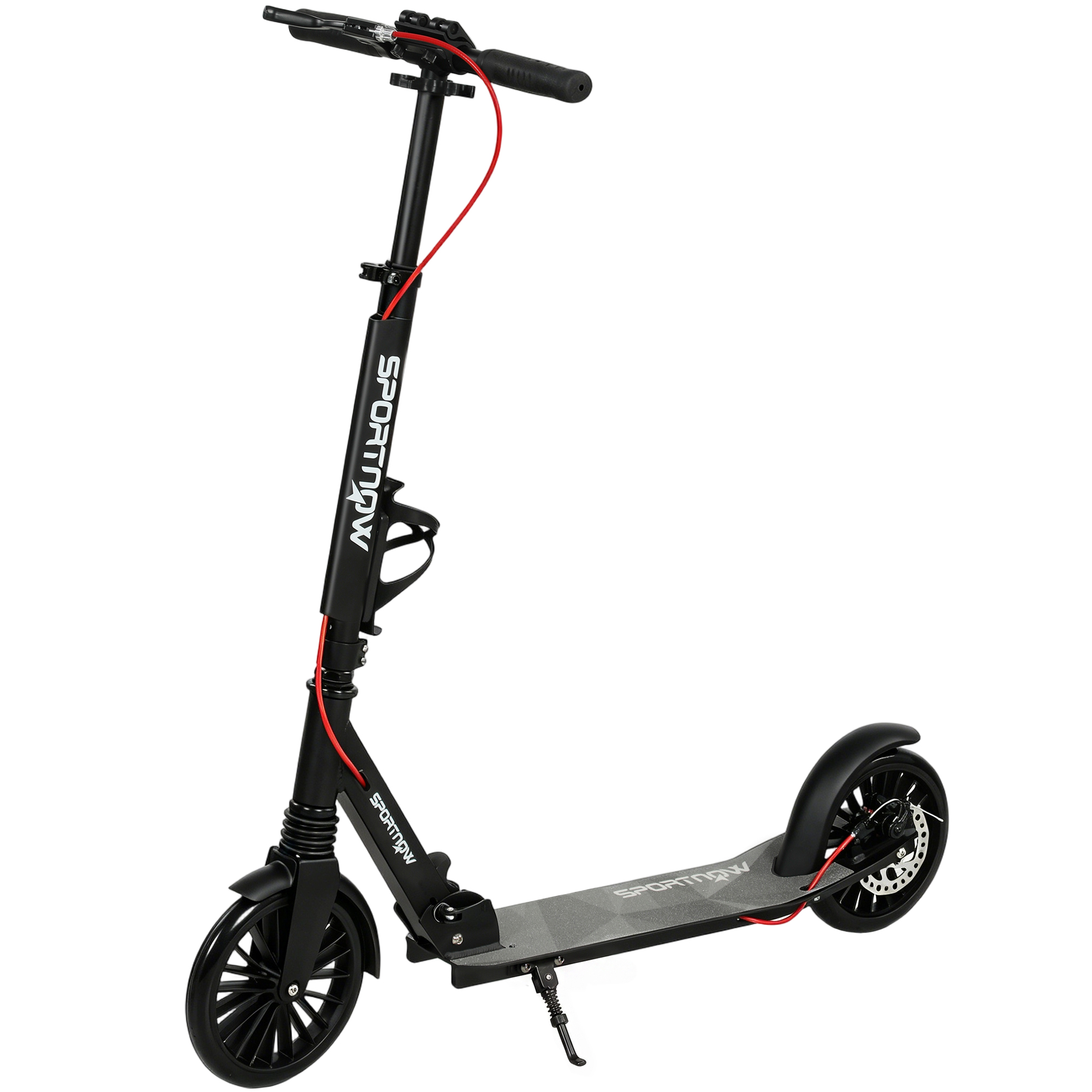 City Scooter Aluminum Height Adjustable & Foldable Scooter with 200 mm PU Wheels ABEC-7 Bearings Dual Brake System