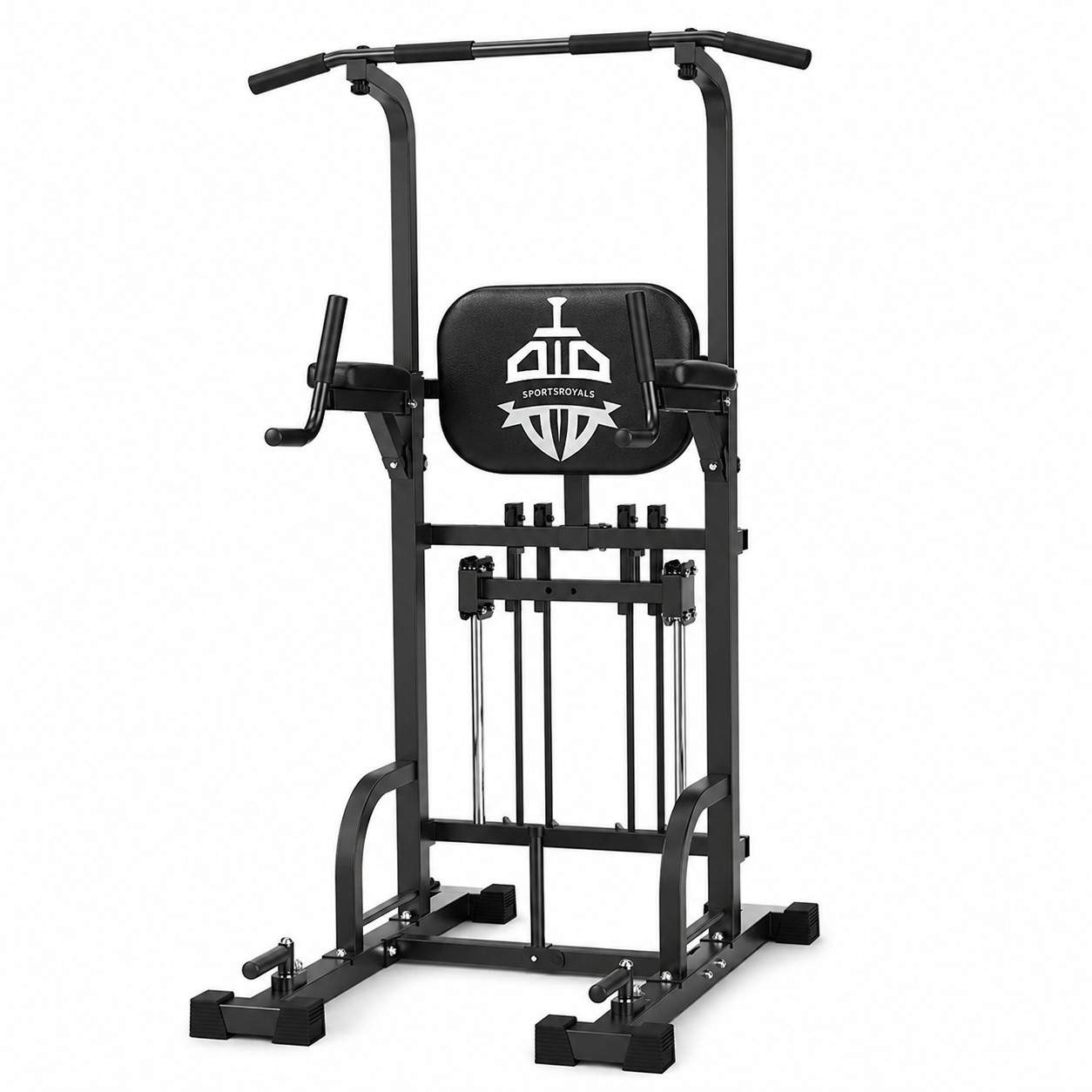 Sportsroyals Power Tower, Dip-Station, Klimmzugstange für das Krafttrainingsgerät im Heim-Fitnessstudio, 204 kg