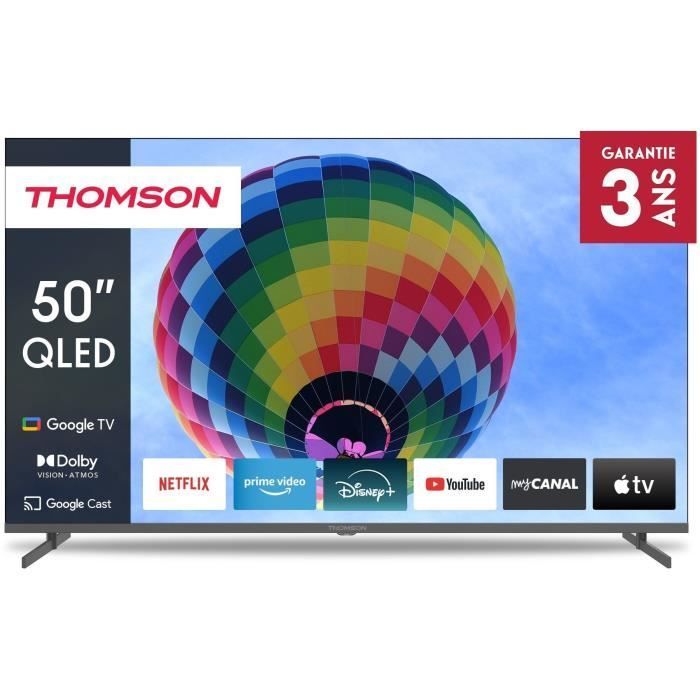 Thomson Gris 50Qg4s14 Tv Qled 126 Cm (50 ) - 4K 3840X2160 - Hdr 10 - Google Tv - 2Xhdmi 2.1 + 2Xhdmi 2.0 - Neuf - Image 6
