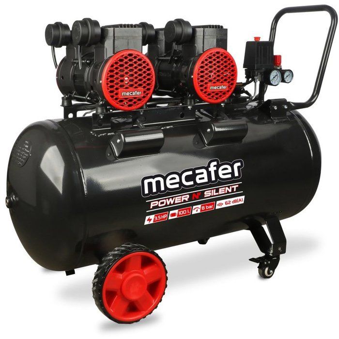 Mecafer Compresseur Power N'silent - 100 L - 8 Bar - Image 2