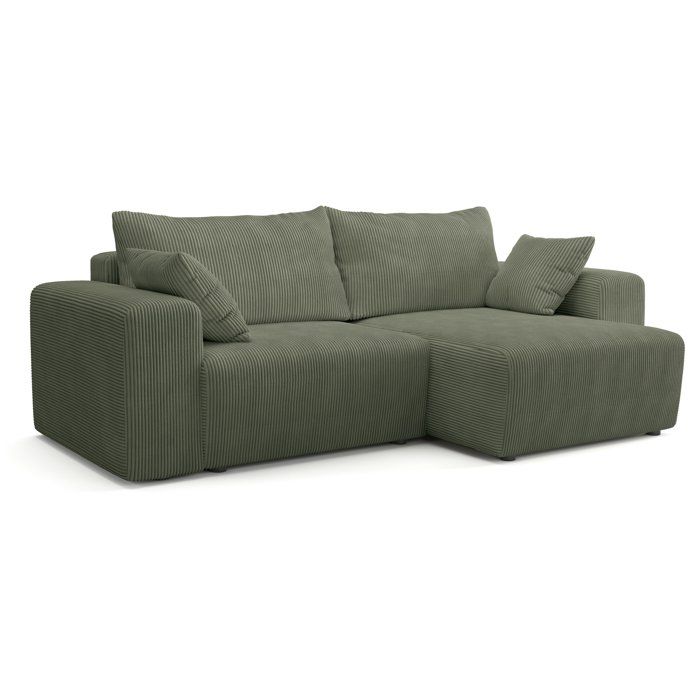 Sofá verde oliva de pana (ref. F-OCT-BORLANGLI37CD)