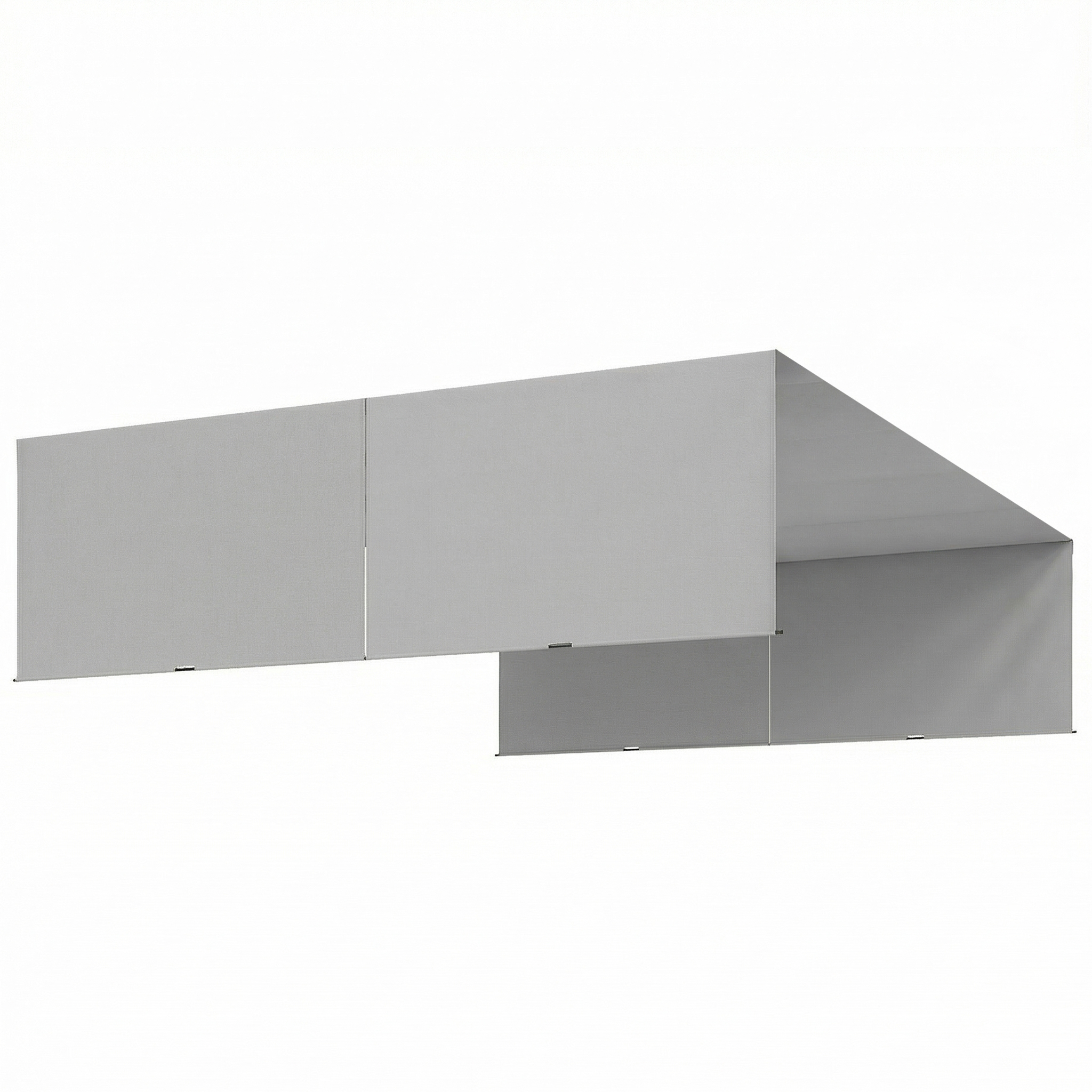 Outsunny 2 Bucăți Husă de Schimb pentru Pergolă, Protecție UV, Ușor de Montat, pentru Pergolă 3x3 m, Gri | Aosom Romania
