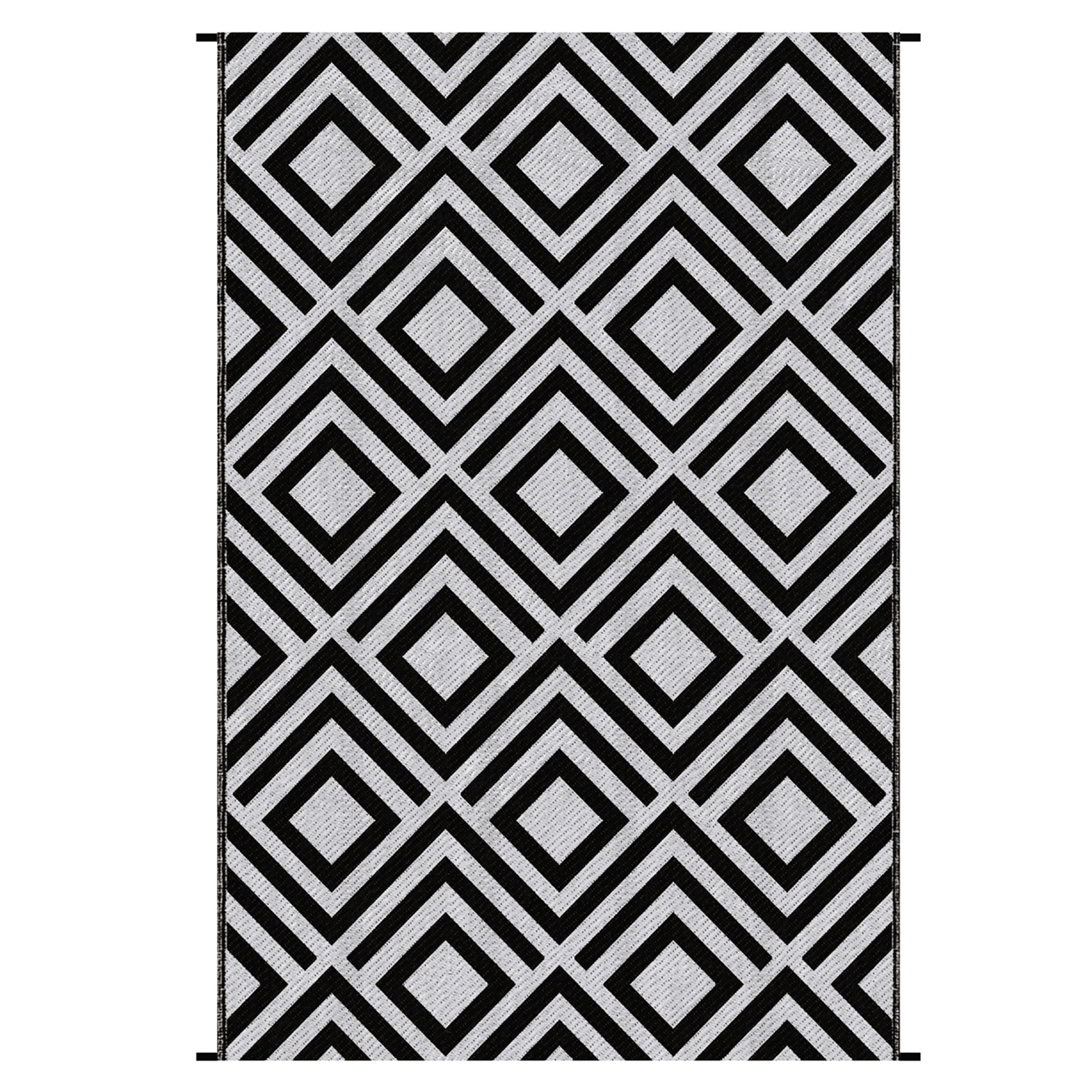 Outsunny Reversible Outdoor Rug, Plastic Straw Mat w/ Carry Bag Ground Stakes for Garden RV Picnic Beach Camping 182x274cm Black Outsunny Reversible Outdoor Rug, Plastic Straw Mat w/ Carry Bag Ground Stakes for Garden RV Picnic Beach Camping 182x274cm Black