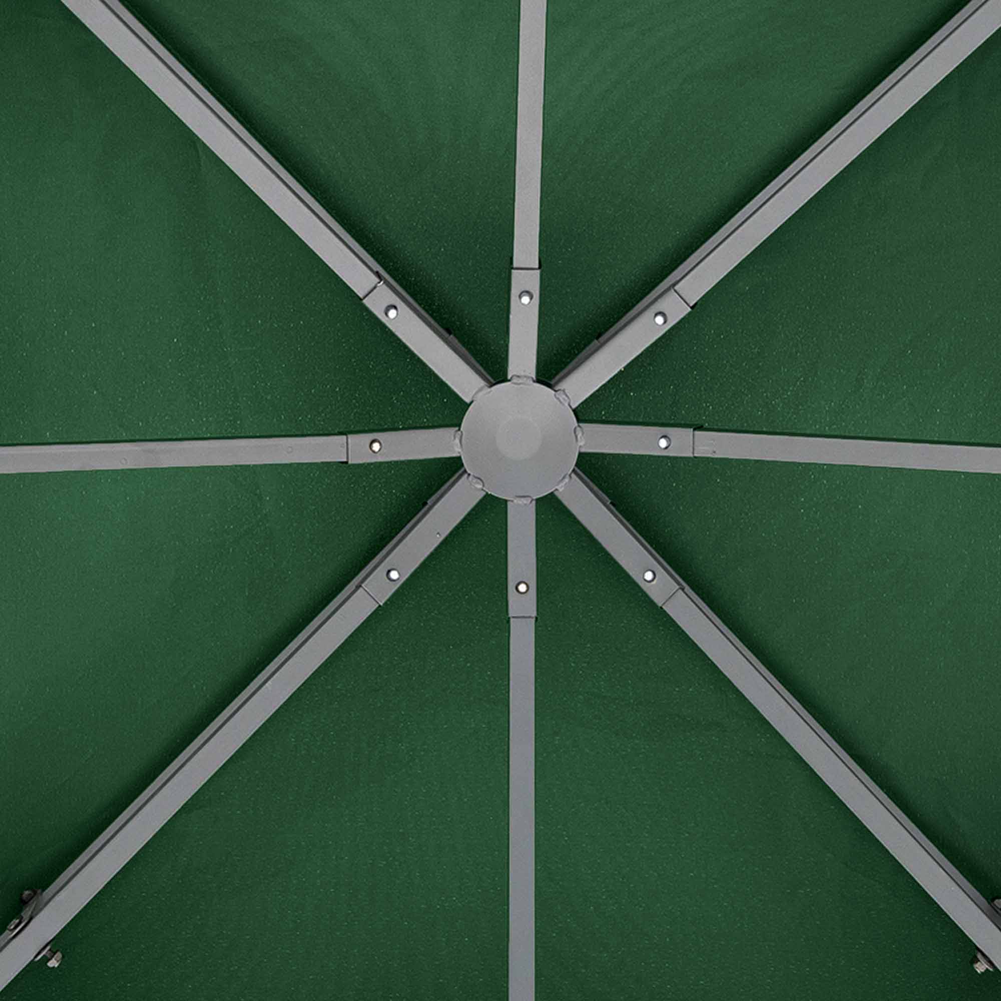 Vahetuskatus 3 x 3 m vaatetornile, veekindel, topeltkatusega, drenaažiavad, vahetuskate, aia vaatetorni/telgi varuosad, tumeroheline