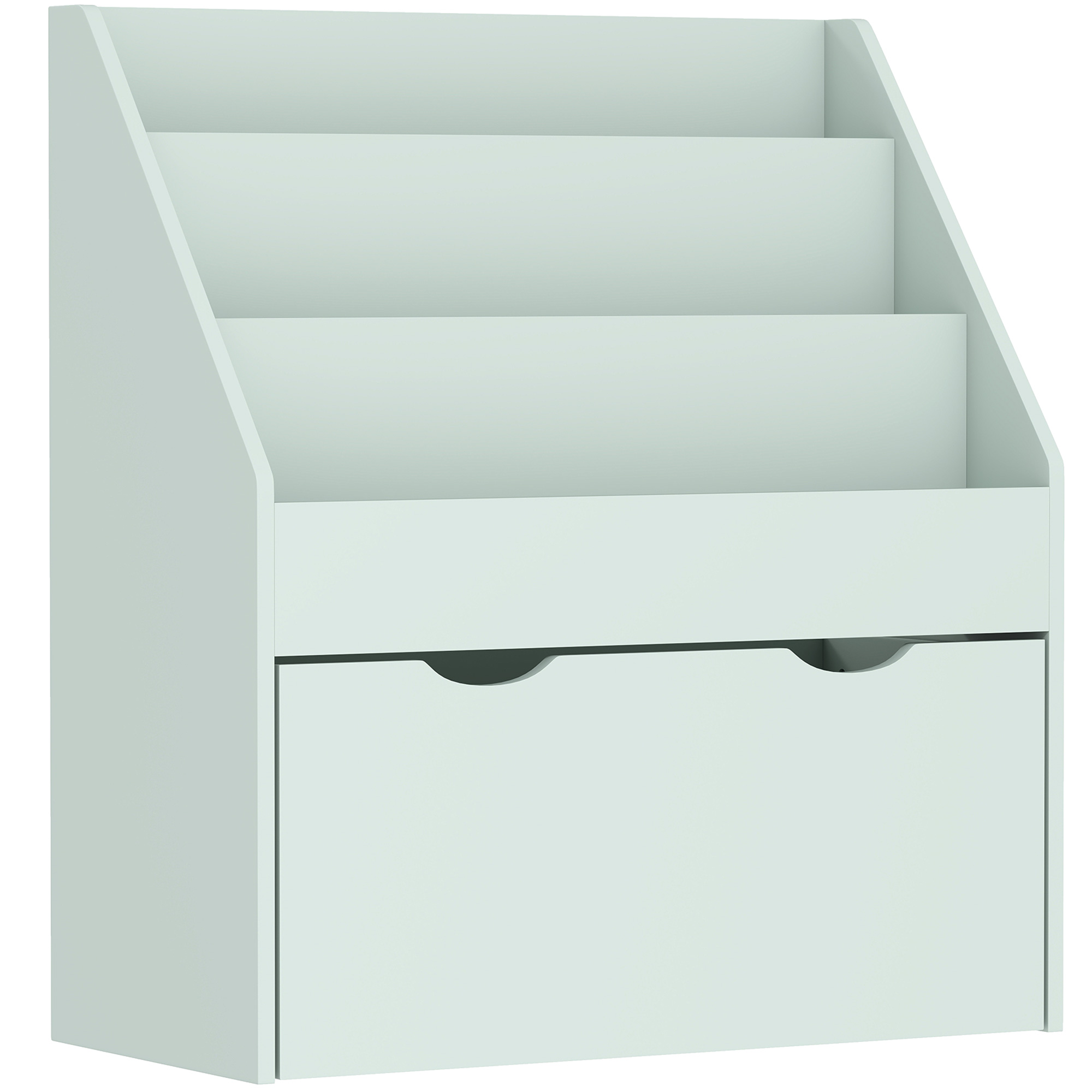 AIYAPLAY Bibliothèque pour enfants Multi-Rangement avec 3 niveaux d'étagères et un tiroir, 62,5L x 30l x 70H cm, vert AIYAPLAY Bibliothèque pour enfants Multi-Rangement avec 3 niveaux d'étagères et un tiroir, 62,5L x 30l x 70H cm, vert