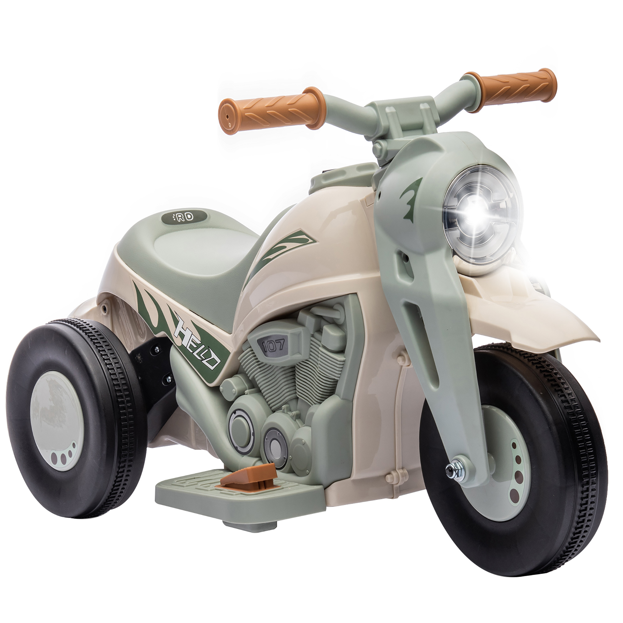 Children's Electric Motorcycle, 6V Kids Motorcycle with Music, Bubbles 2.5-3 km/h, for 2-5 Year Olds